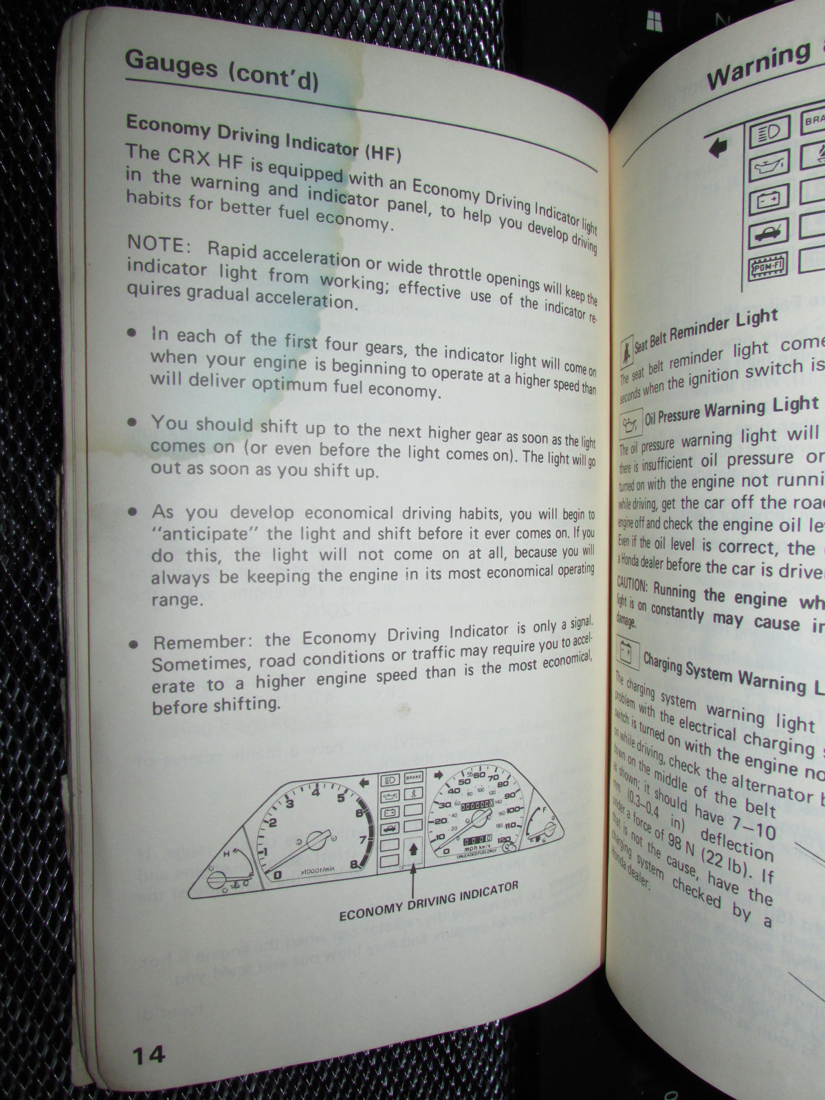 Honda Civic (1986) Owners Manual