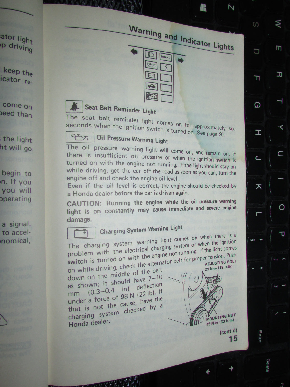 Honda Civic (1986) Owners Manual