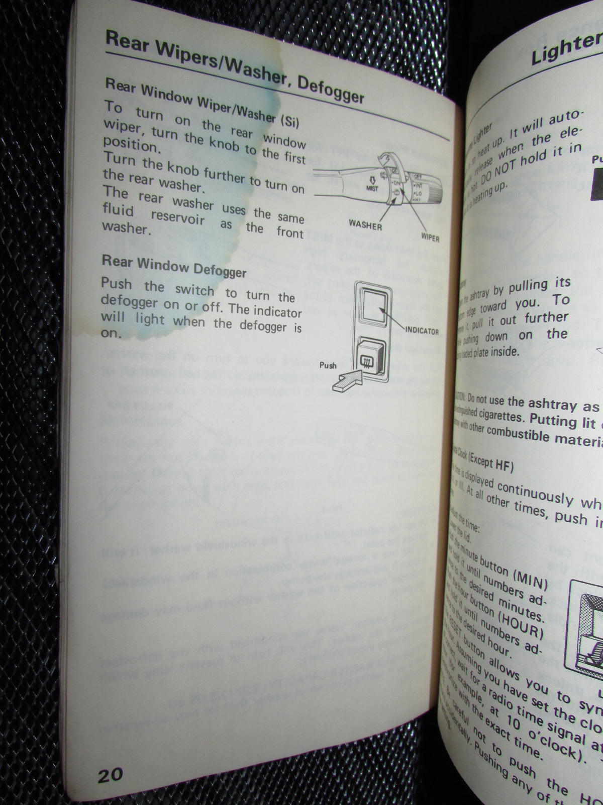 Honda Civic (1986) Owners Manual