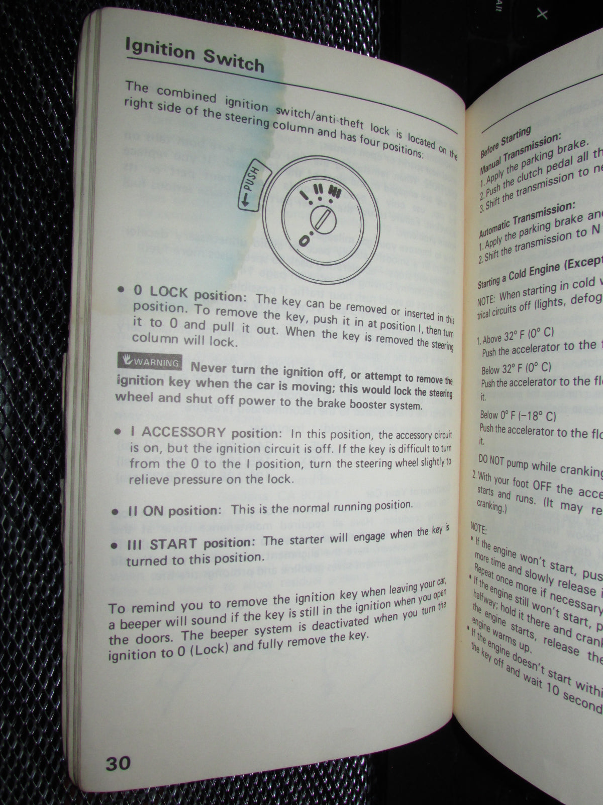 Honda Civic (1986) Owners Manual