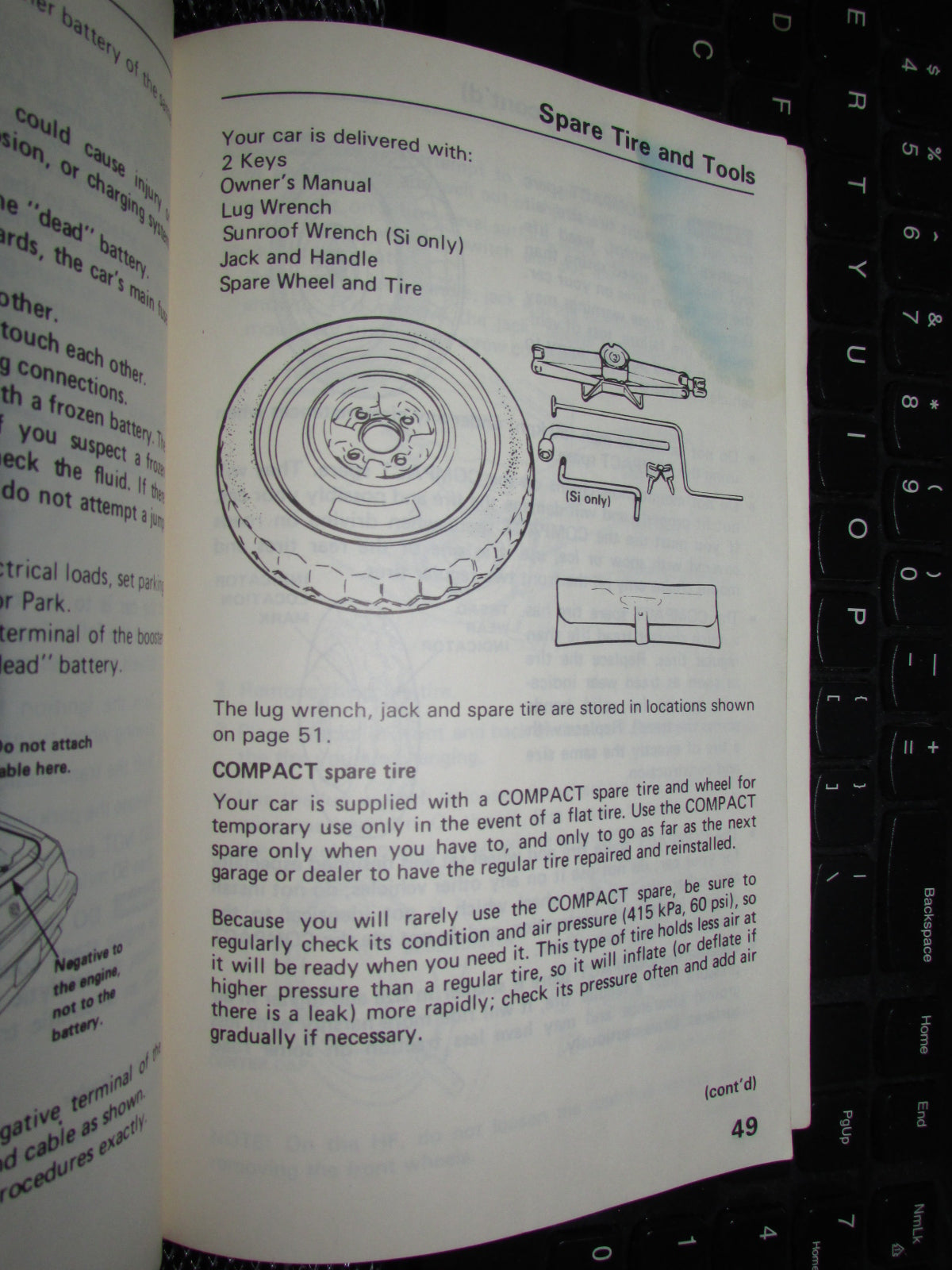 Honda Civic (1986) Owners Manual