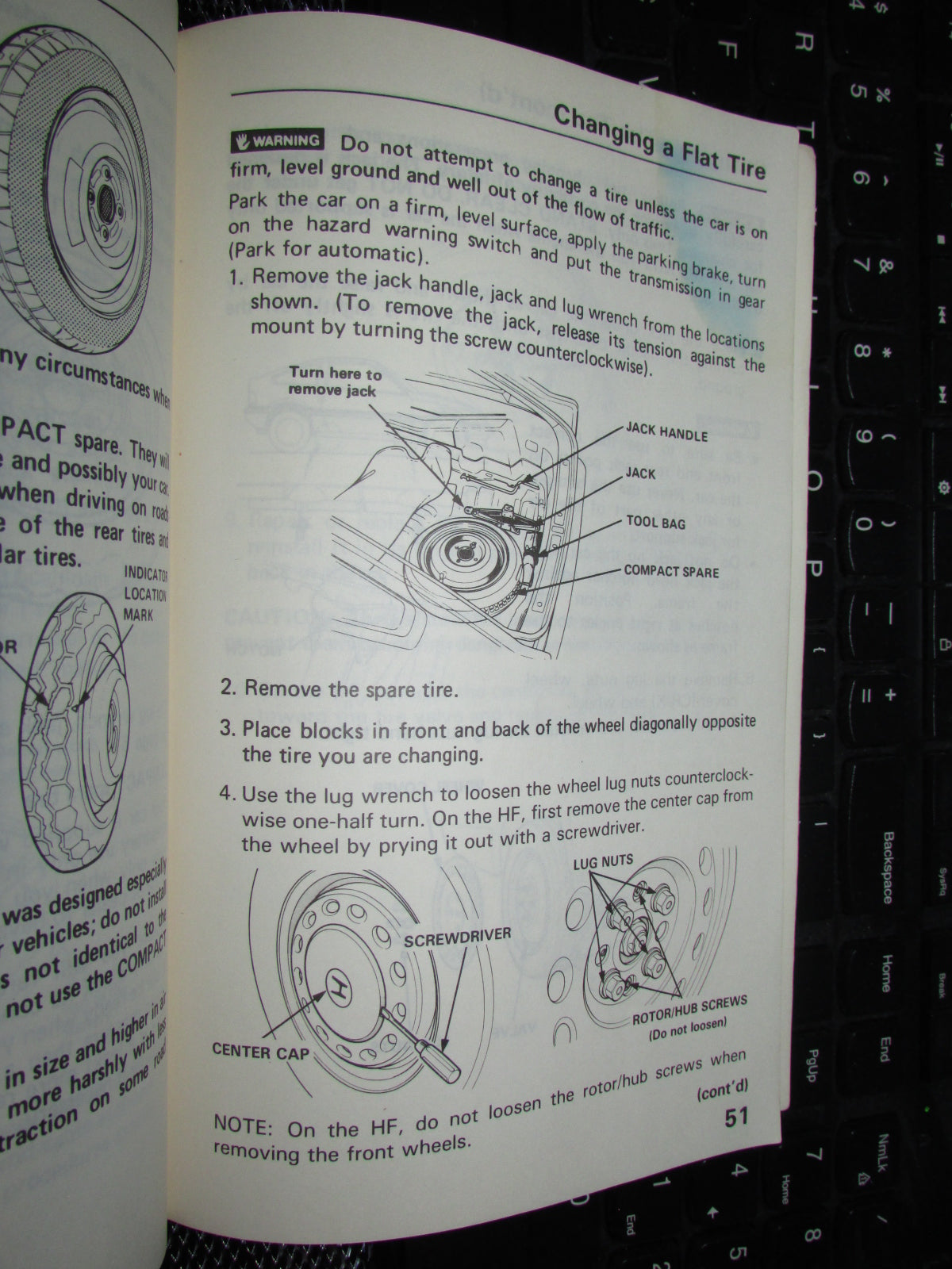 Honda Civic (1986) Owners Manual