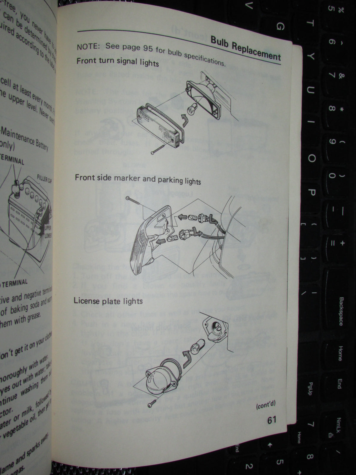 Honda Civic (1986) Owners Manual