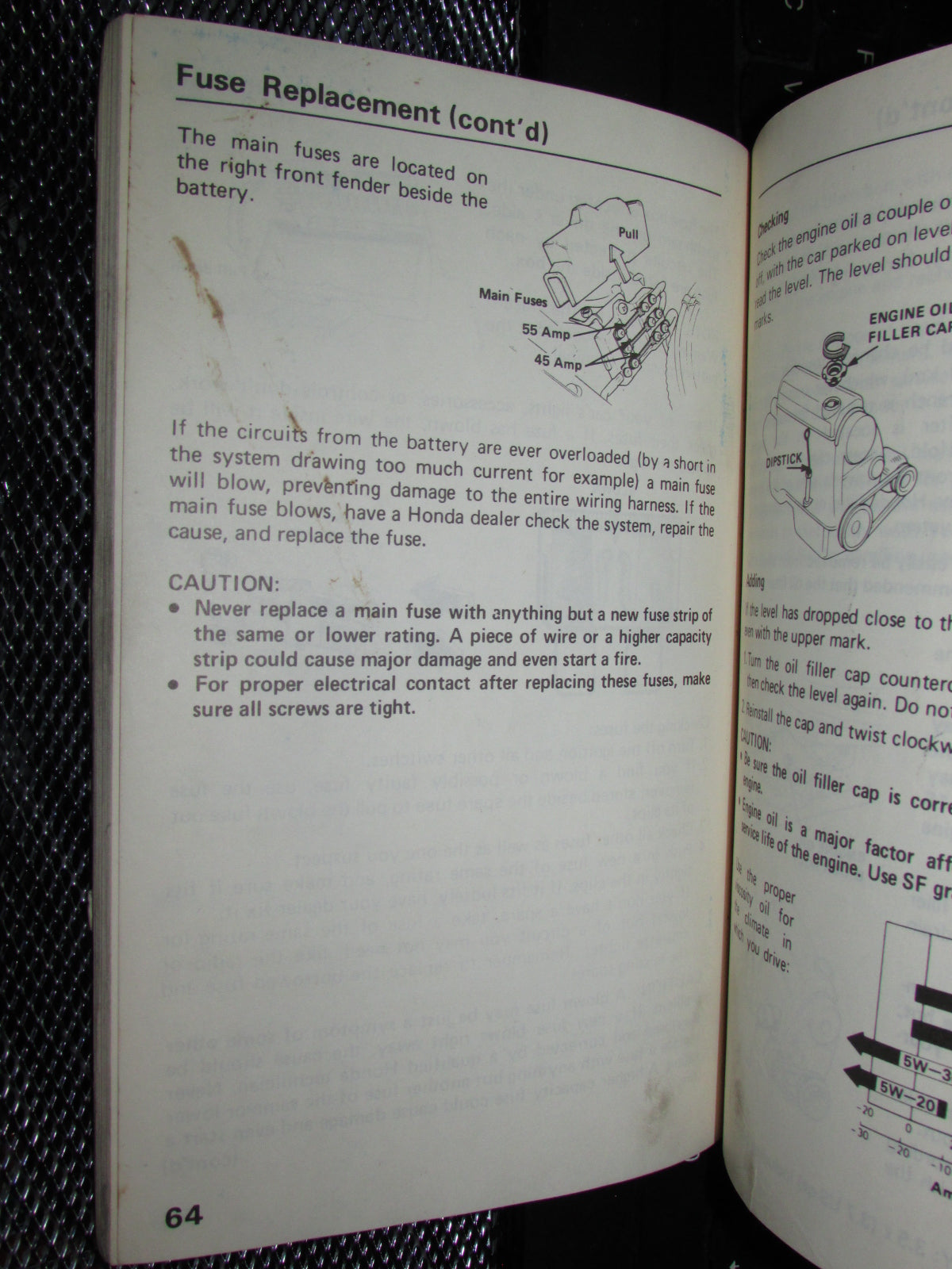 Honda Civic (1986) Owners Manual