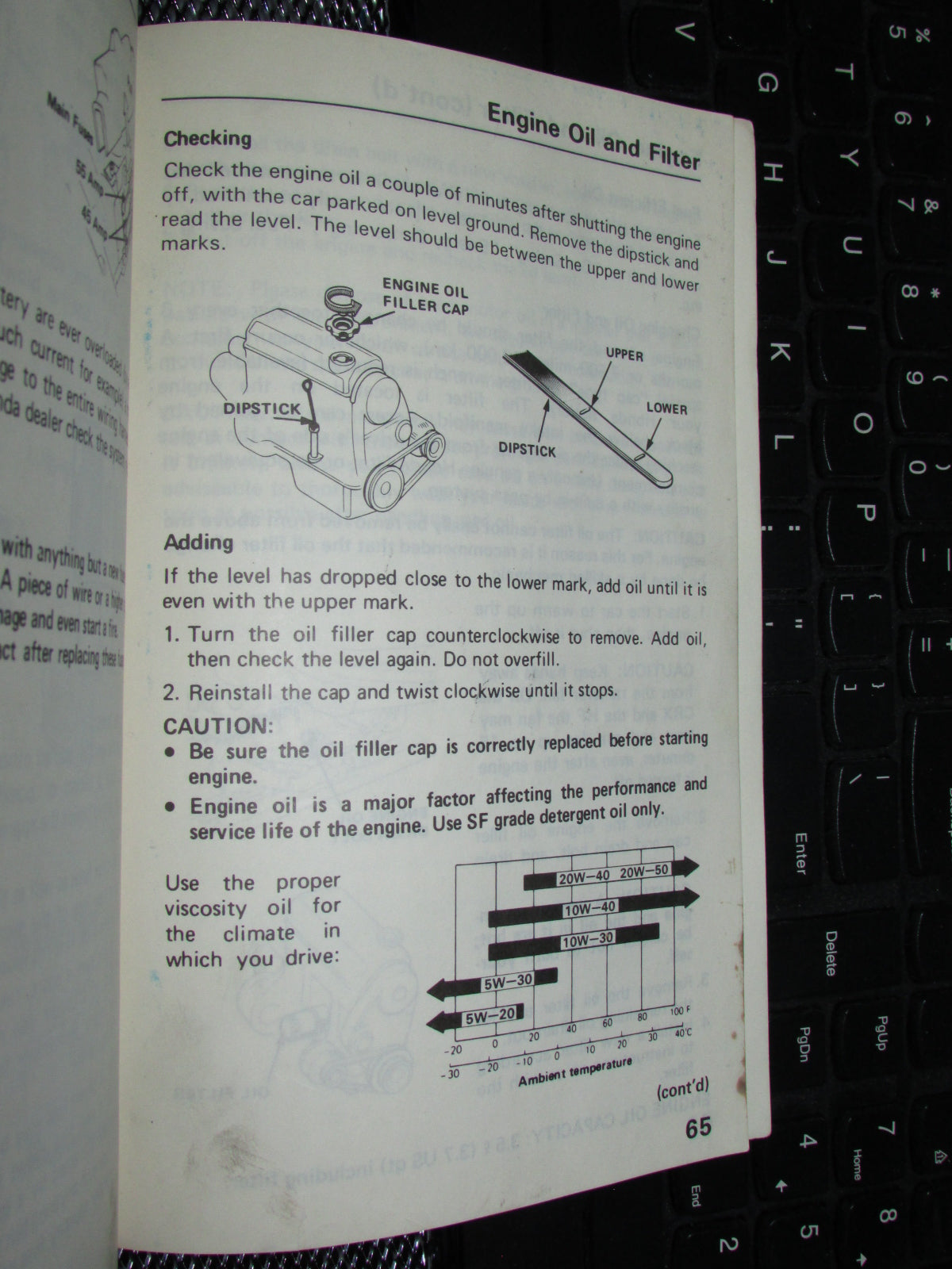 Honda Civic (1986) Owners Manual