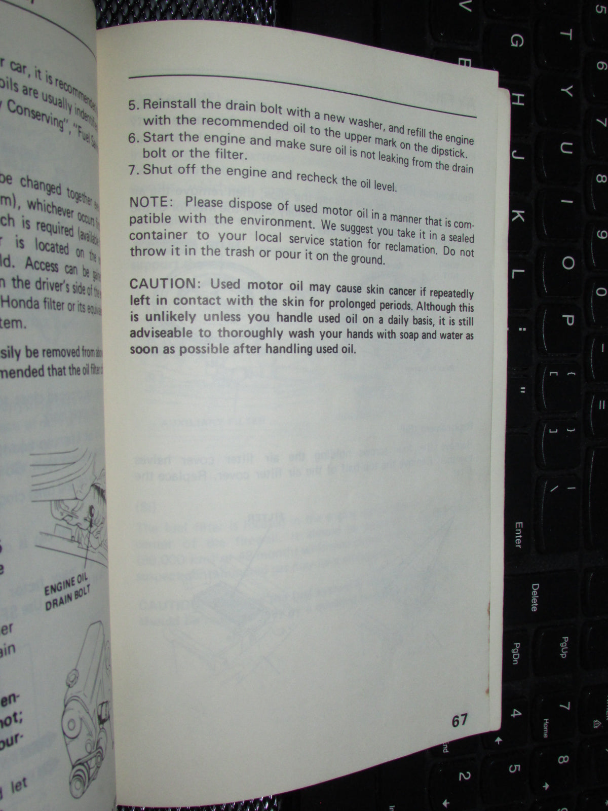 Honda Civic (1986) Owners Manual