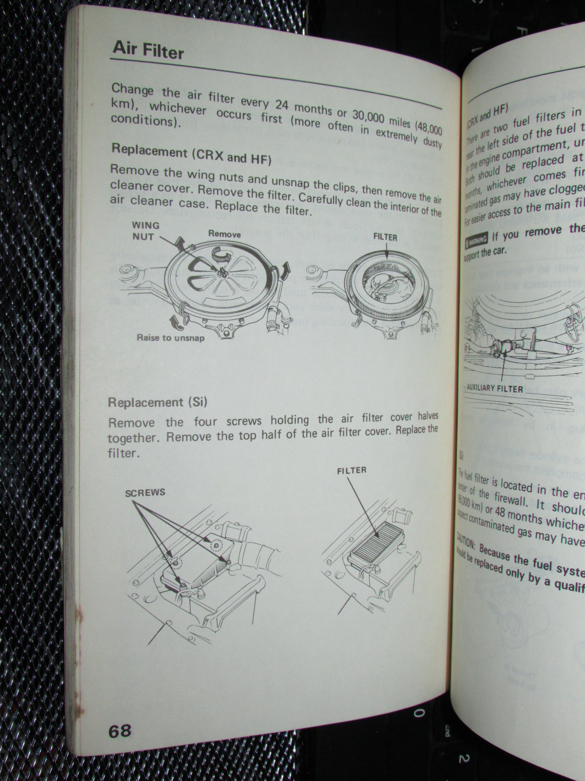 Honda Civic (1986) Owners Manual