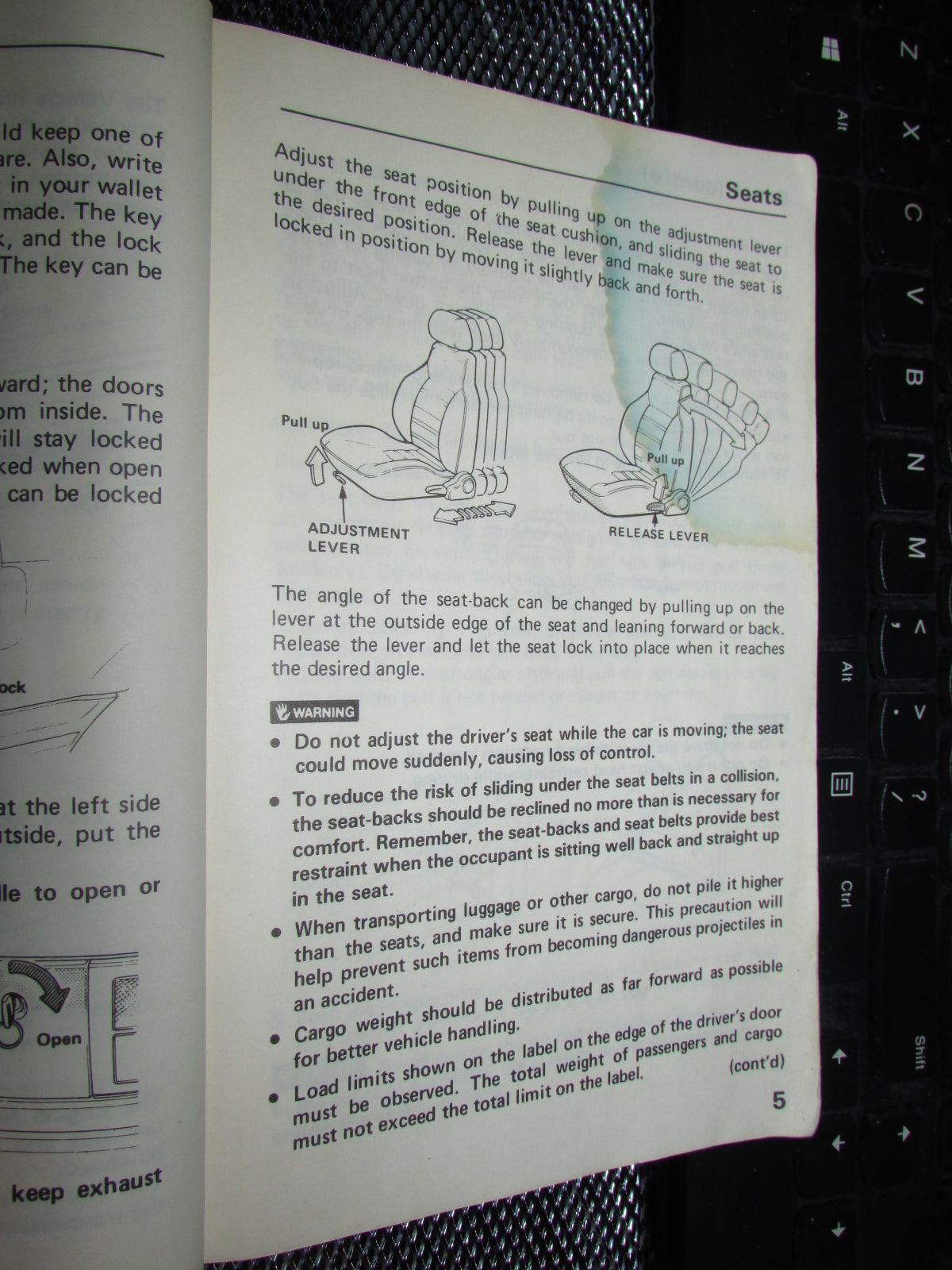 Honda Civic (1986) Owners Manual