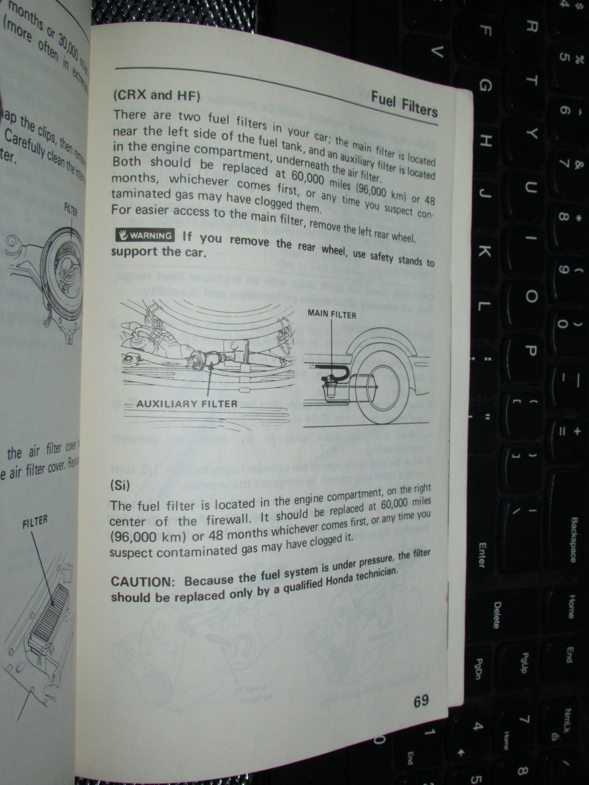 Honda Civic (1986) Owners Manual