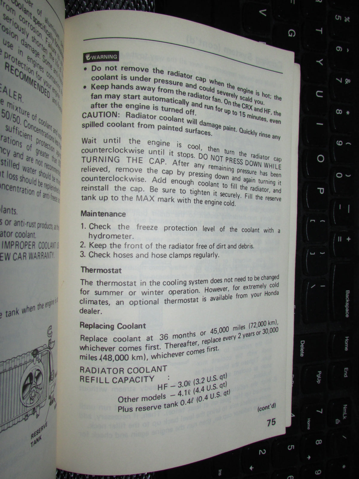 Honda Civic (1986) Owners Manual