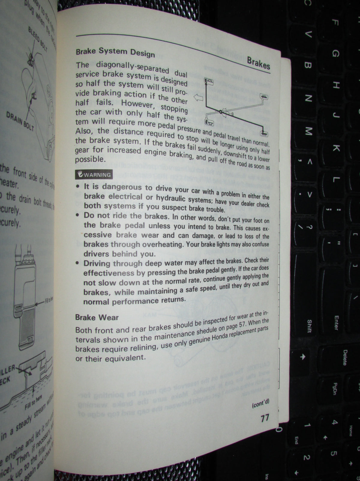 Honda Civic (1986) Owners Manual