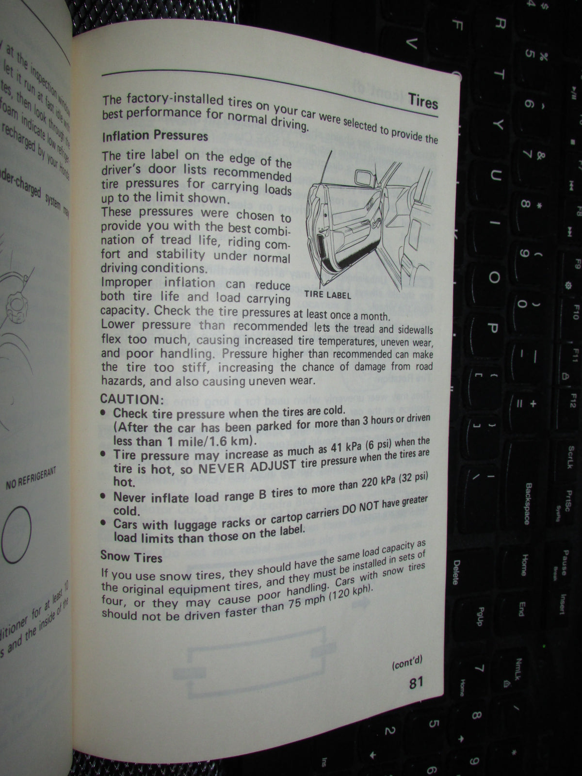 Honda Civic (1986) Owners Manual