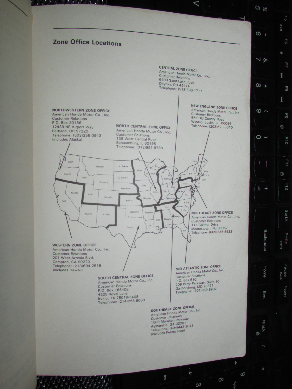 Honda Civic (1986) Owners Manual