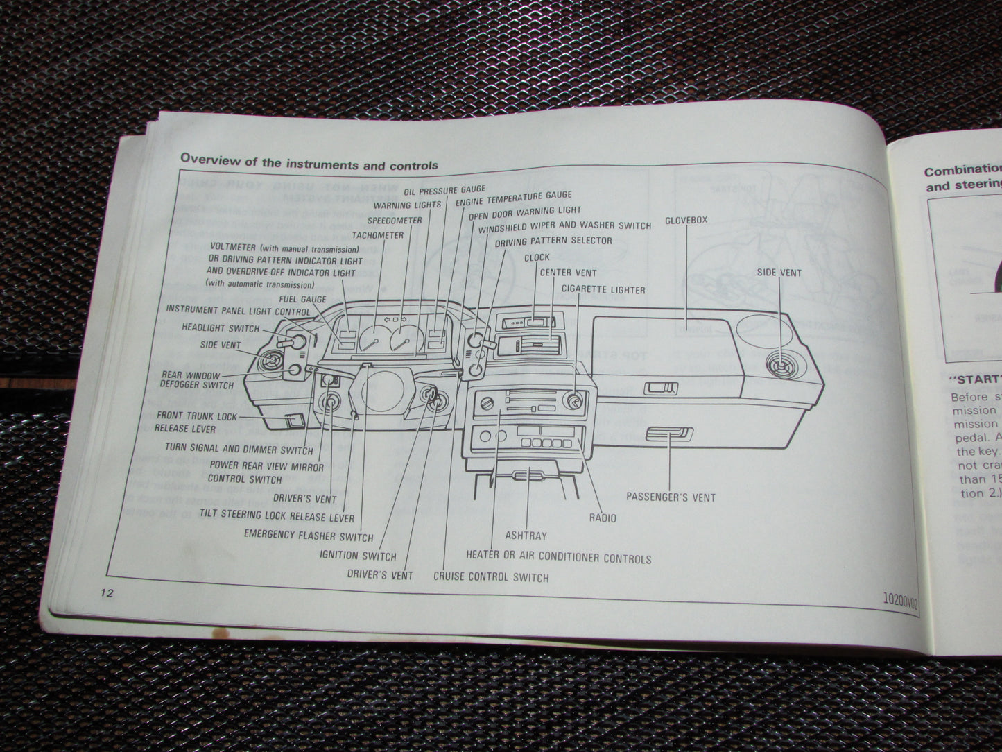 Toyota MR2 (1986) Owners Manual