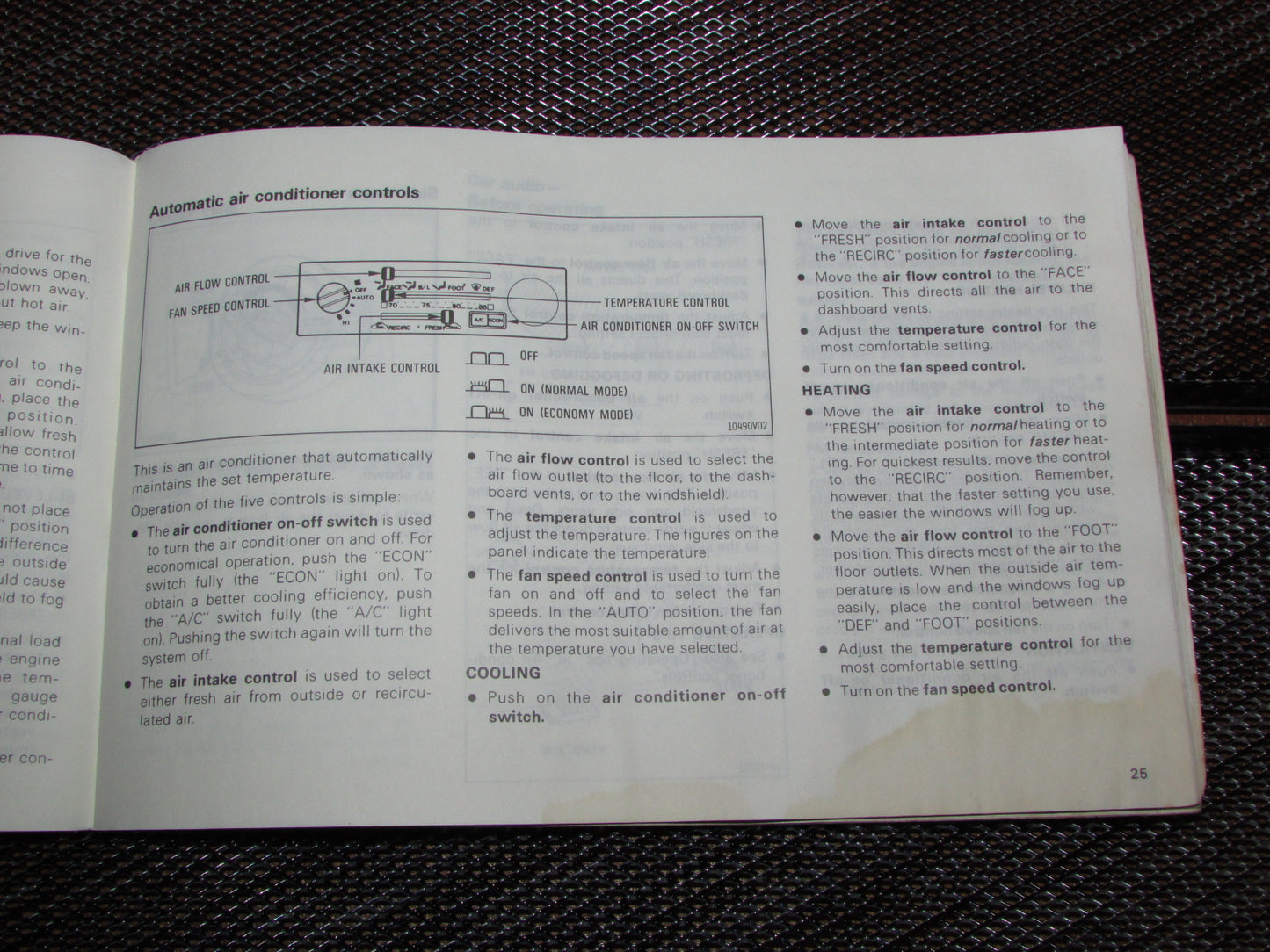 Toyota MR2 (1986) Owners Manual