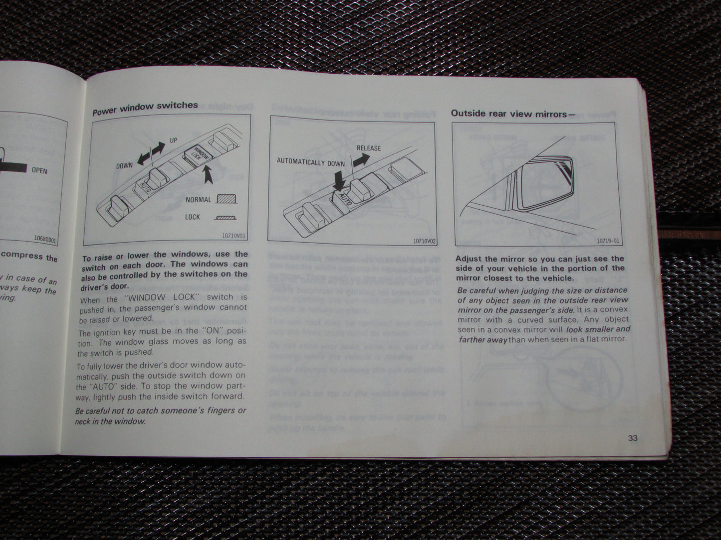 Toyota MR2 (1986) Owners Manual