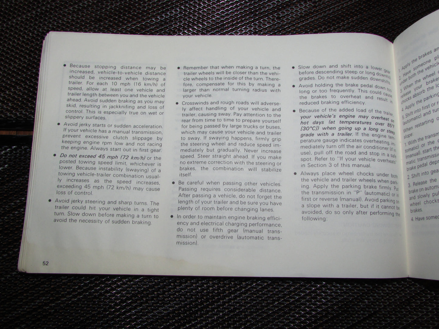 Toyota MR2 (1986) Owners Manual