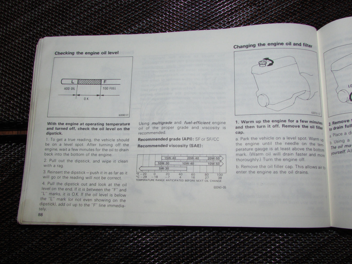 Toyota MR2 (1986) Owners Manual