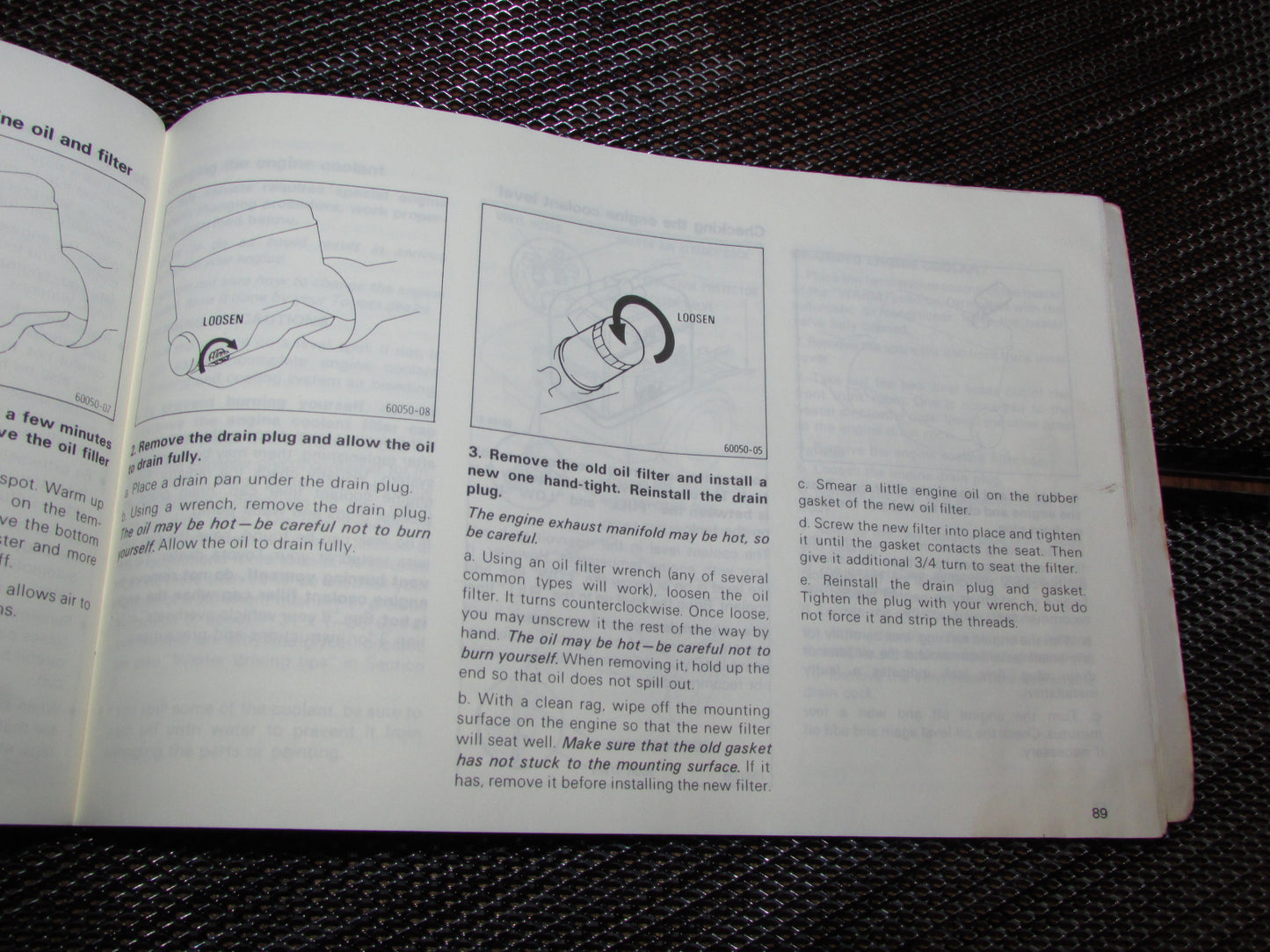 Toyota MR2 (1986) Owners Manual