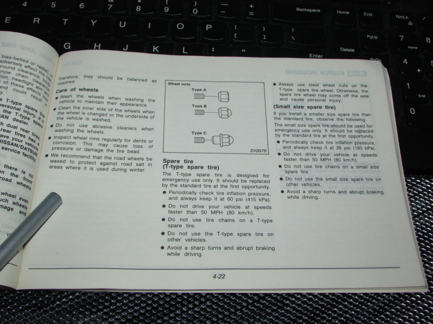 Nissan Pathfinder (1987) Owners Manual