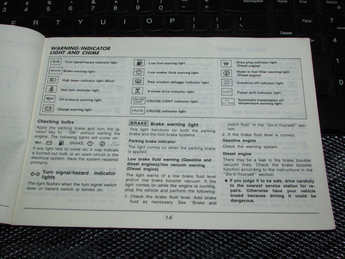 Nissan Pathfinder (1987) Owners Manual