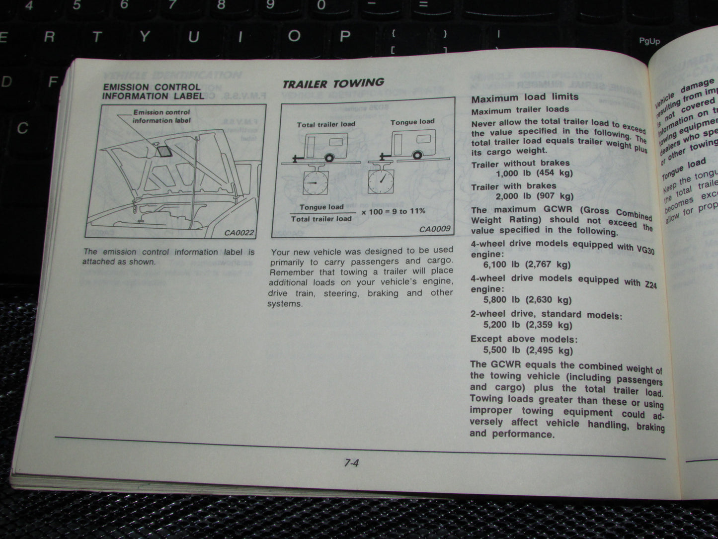 Nissan Pathfinder (1987) Owners Manual