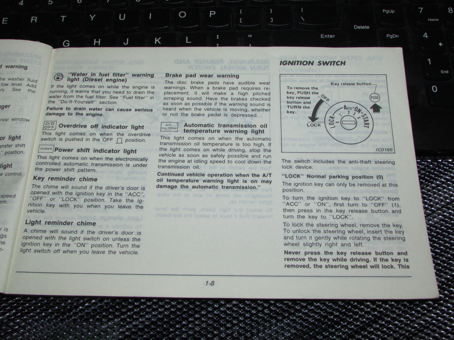 Nissan Pathfinder (1987) Owners Manual