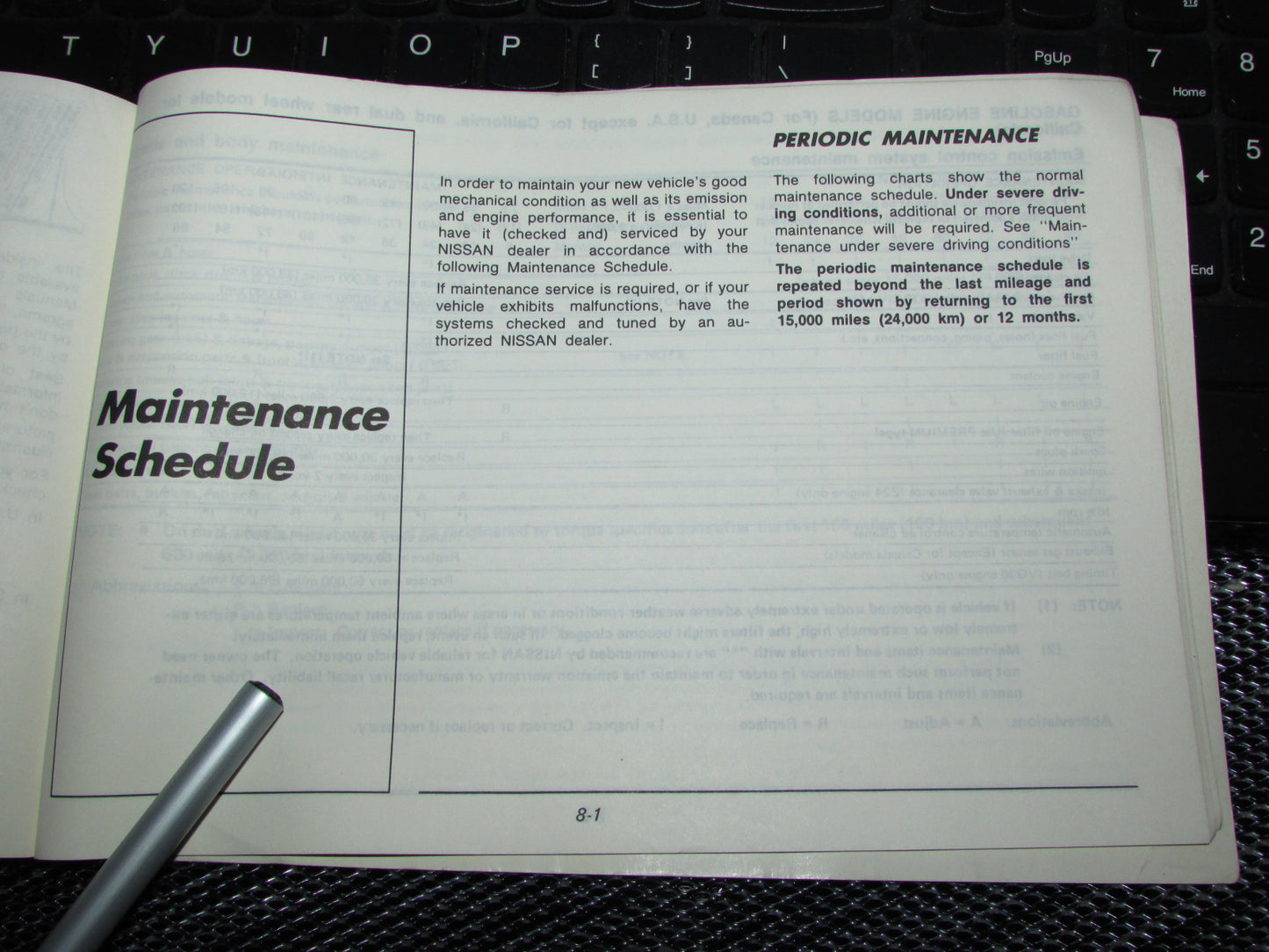 Nissan Pathfinder (1987) Owners Manual