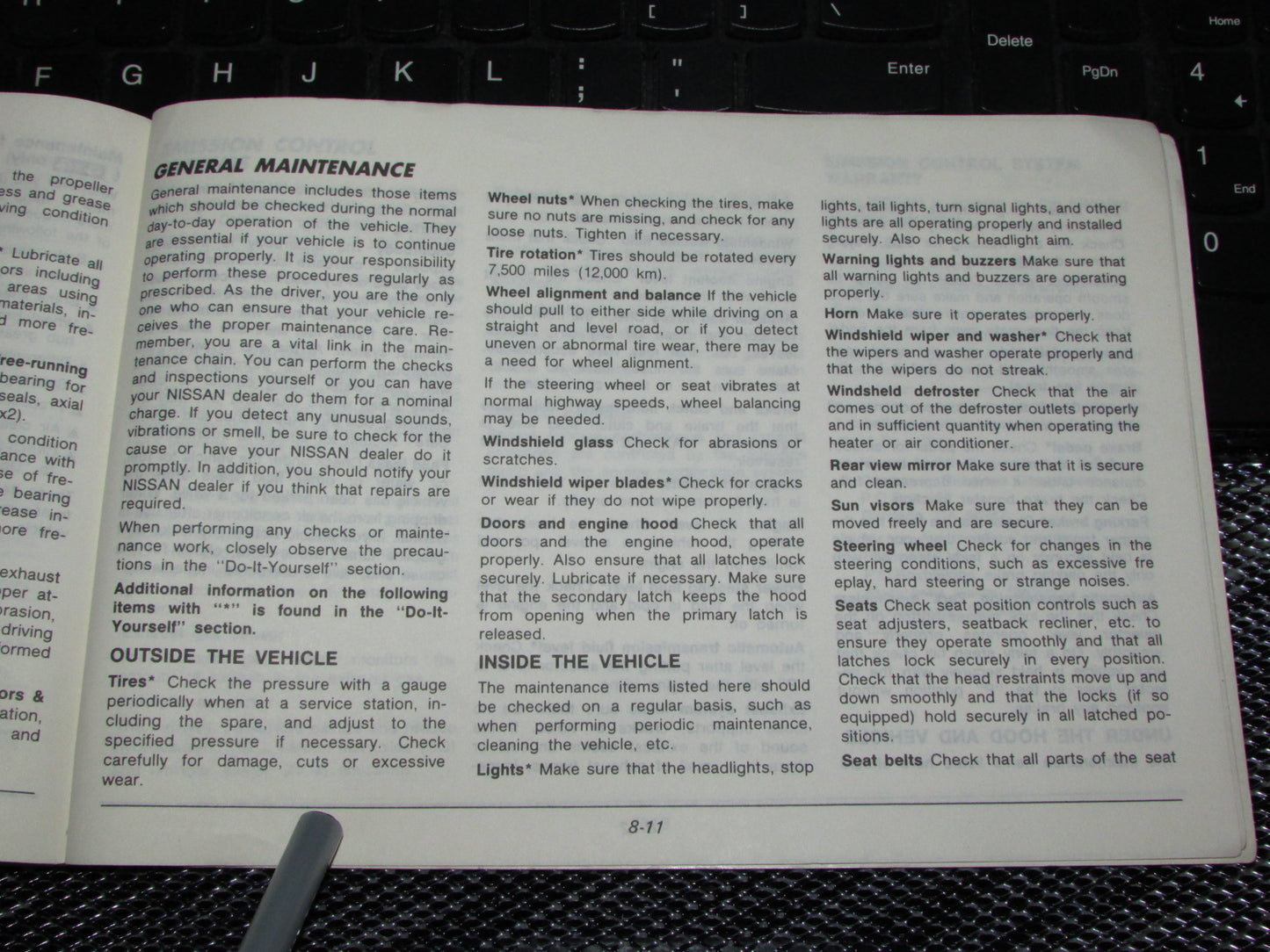 Nissan Pathfinder (1987) Owners Manual