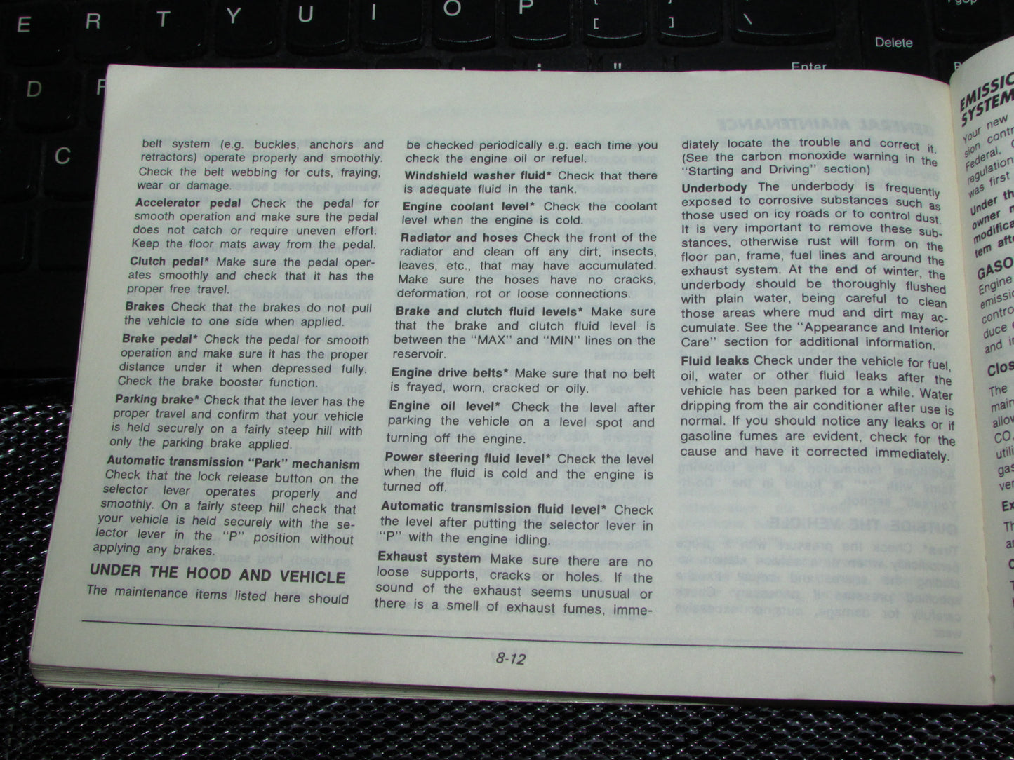 Nissan Pathfinder (1987) Owners Manual