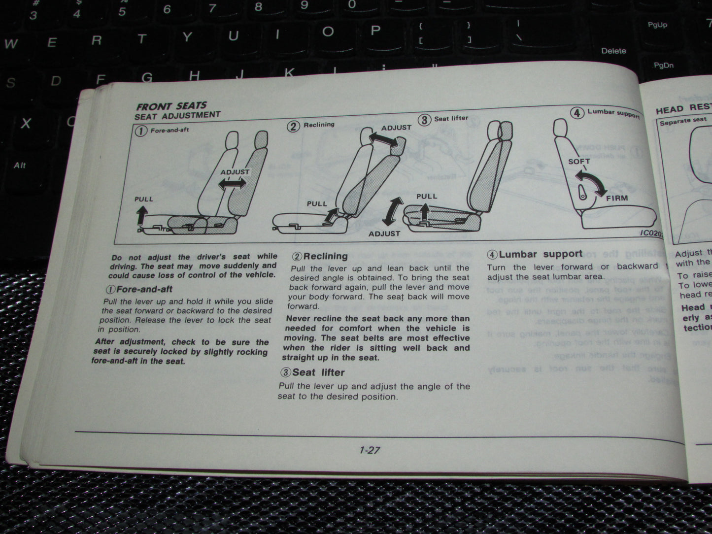 Nissan Pathfinder (1987) Owners Manual