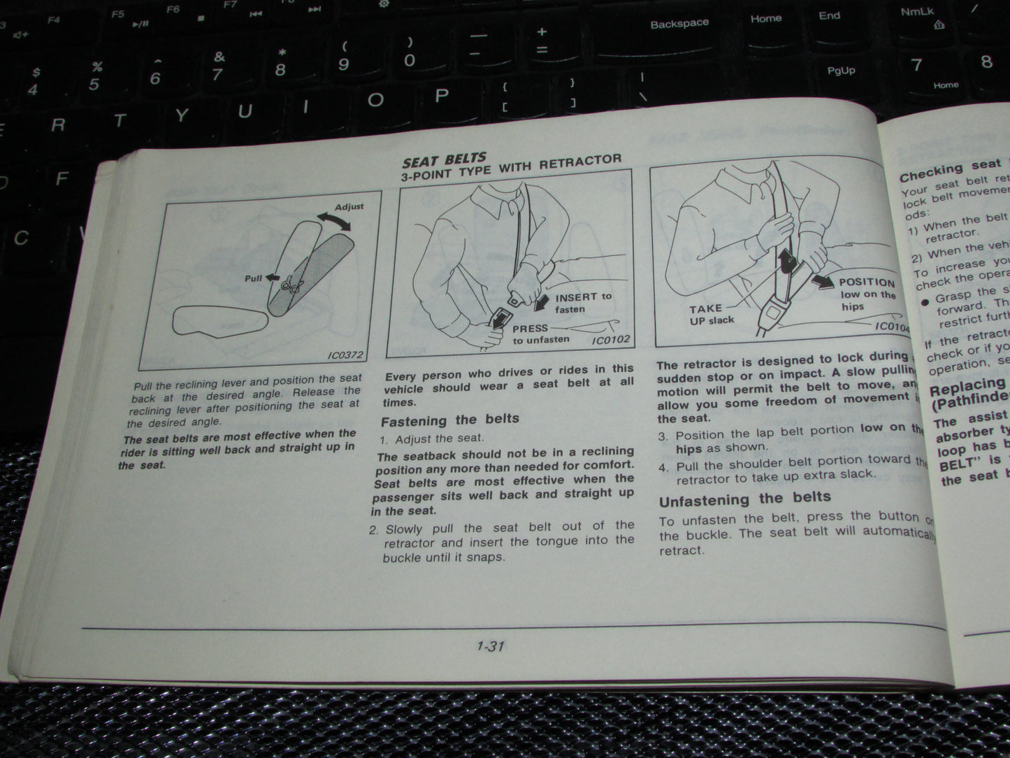 Nissan Pathfinder (1987) Owners Manual