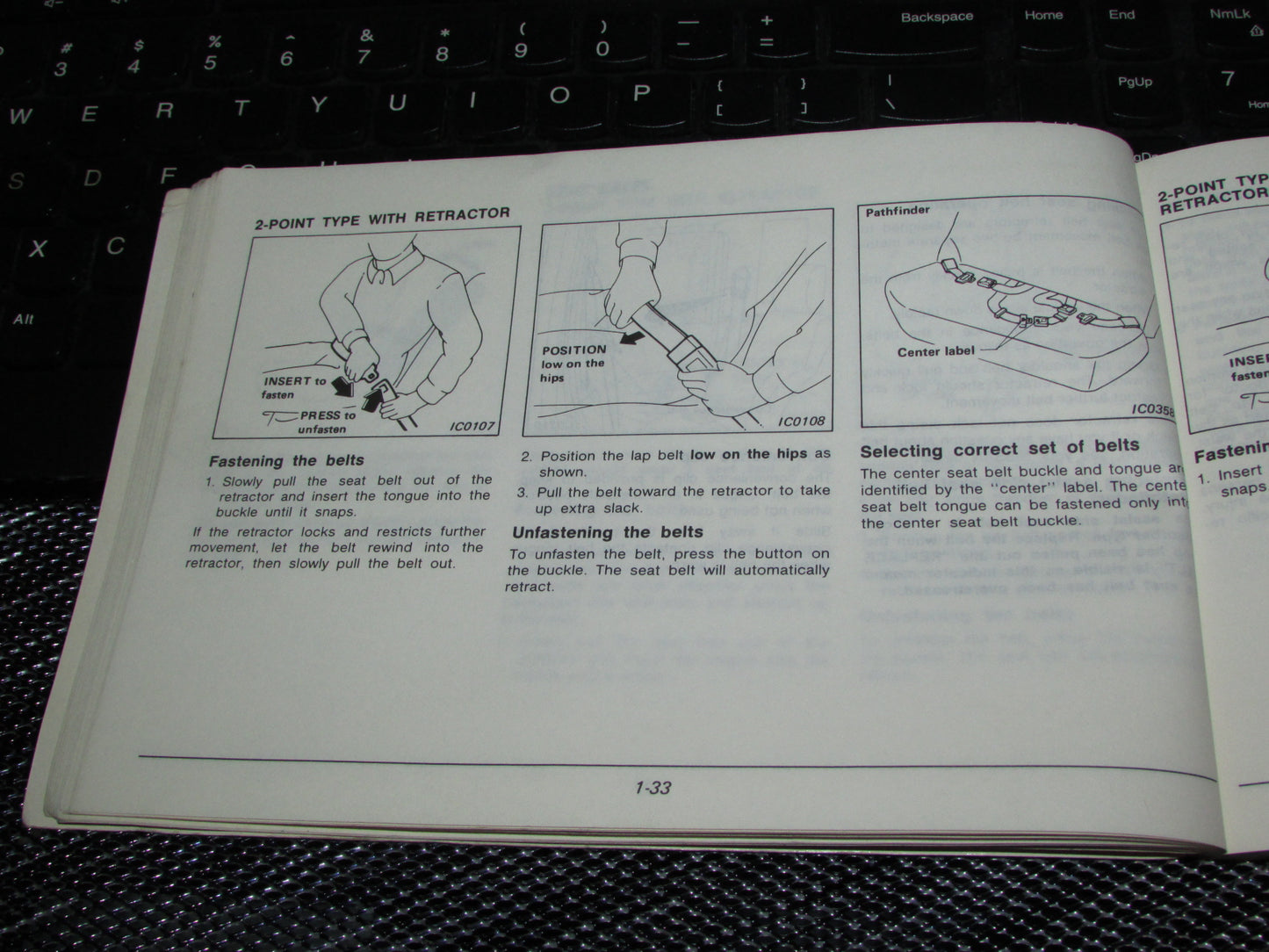 Nissan Pathfinder (1987) Owners Manual
