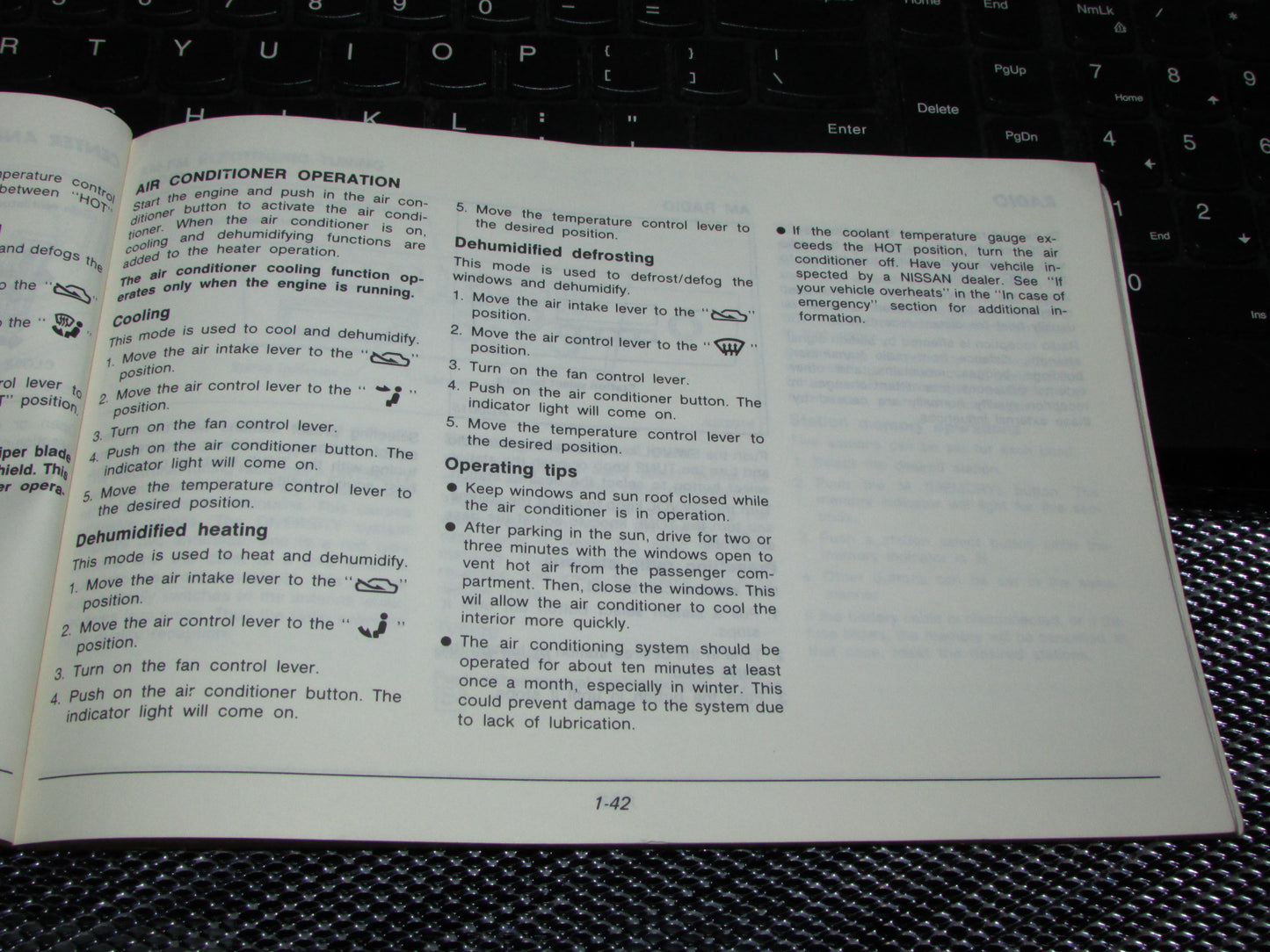 Nissan Pathfinder (1987) Owners Manual