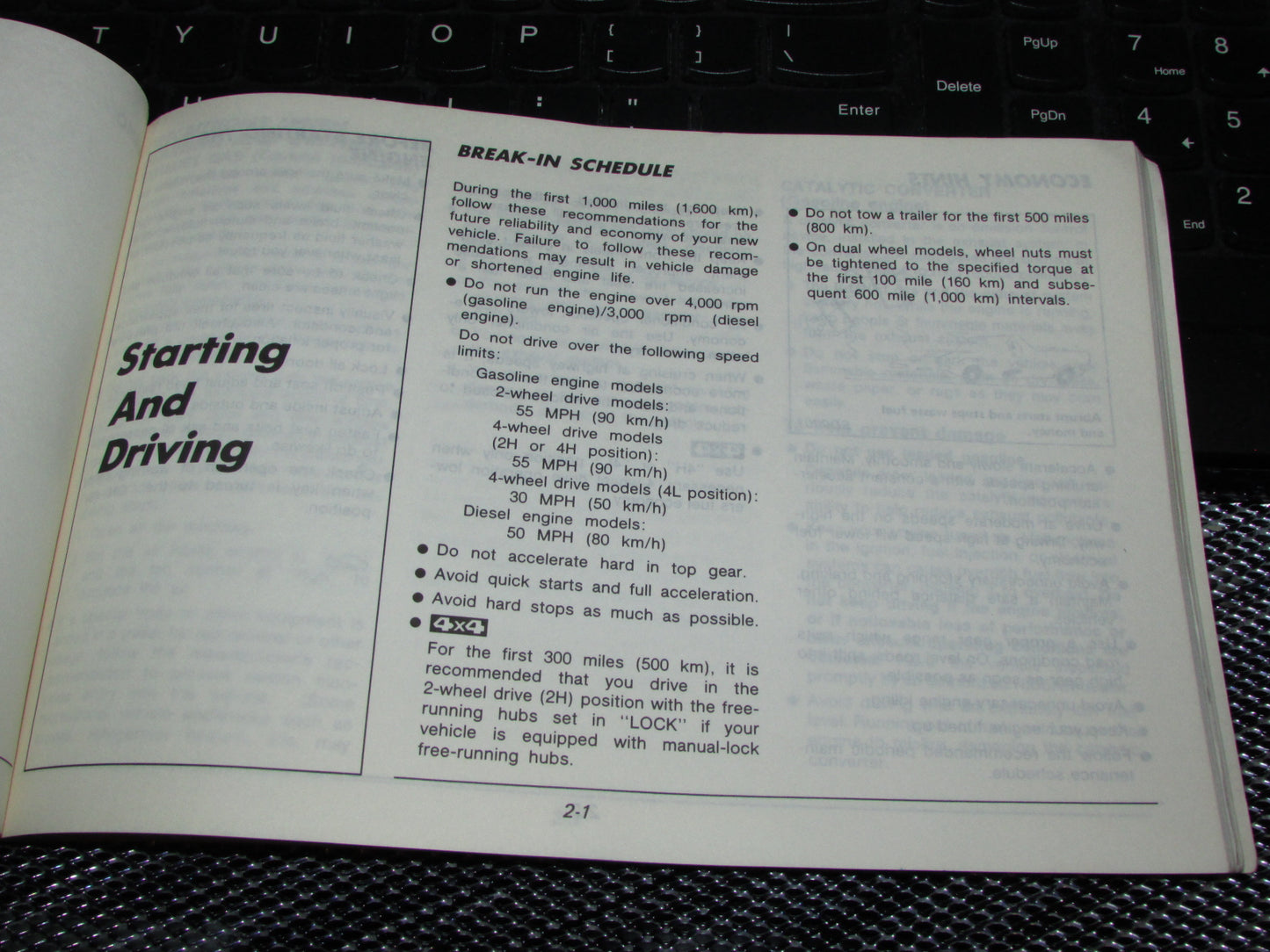 Nissan Pathfinder (1987) Owners Manual