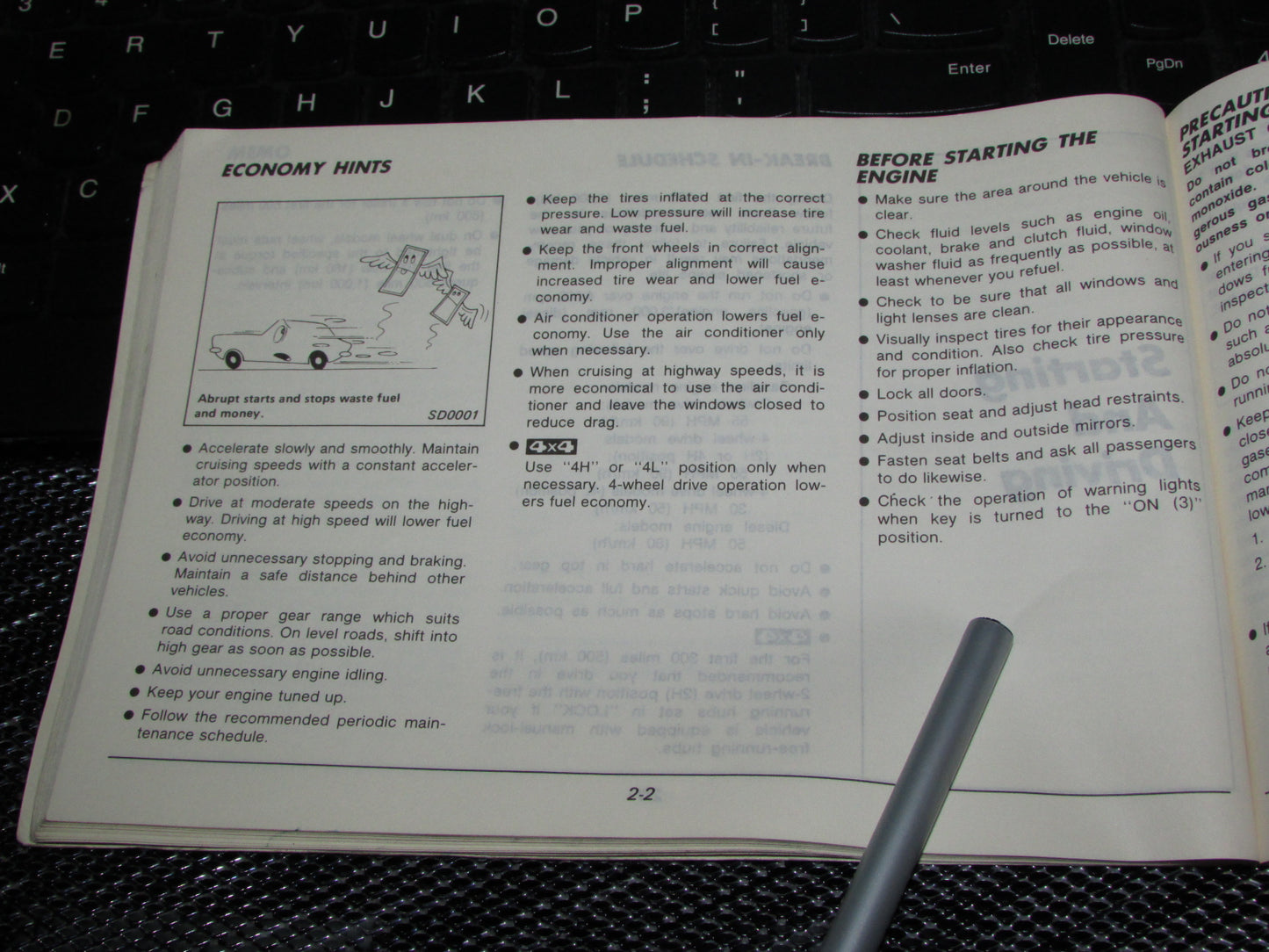 Nissan Pathfinder (1987) Owners Manual