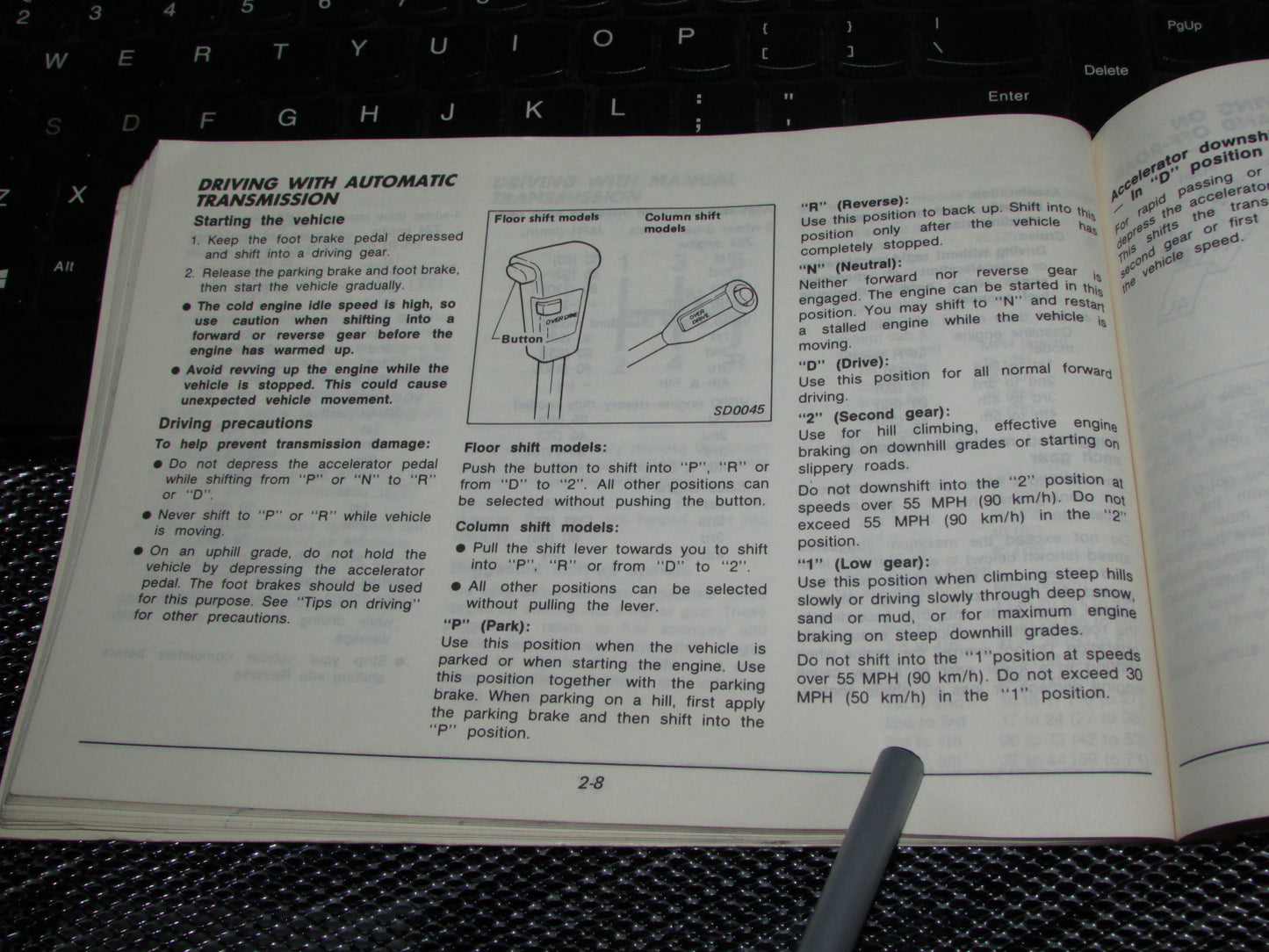 Nissan Pathfinder (1987) Owners Manual