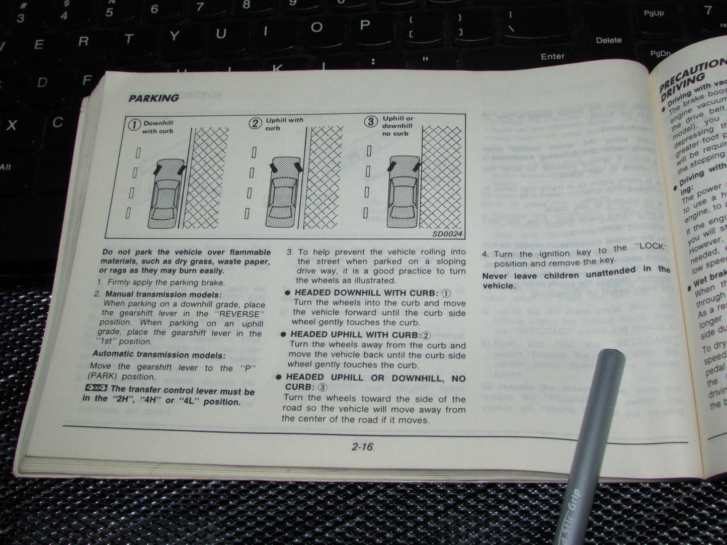 Nissan Pathfinder (1987) Owners Manual
