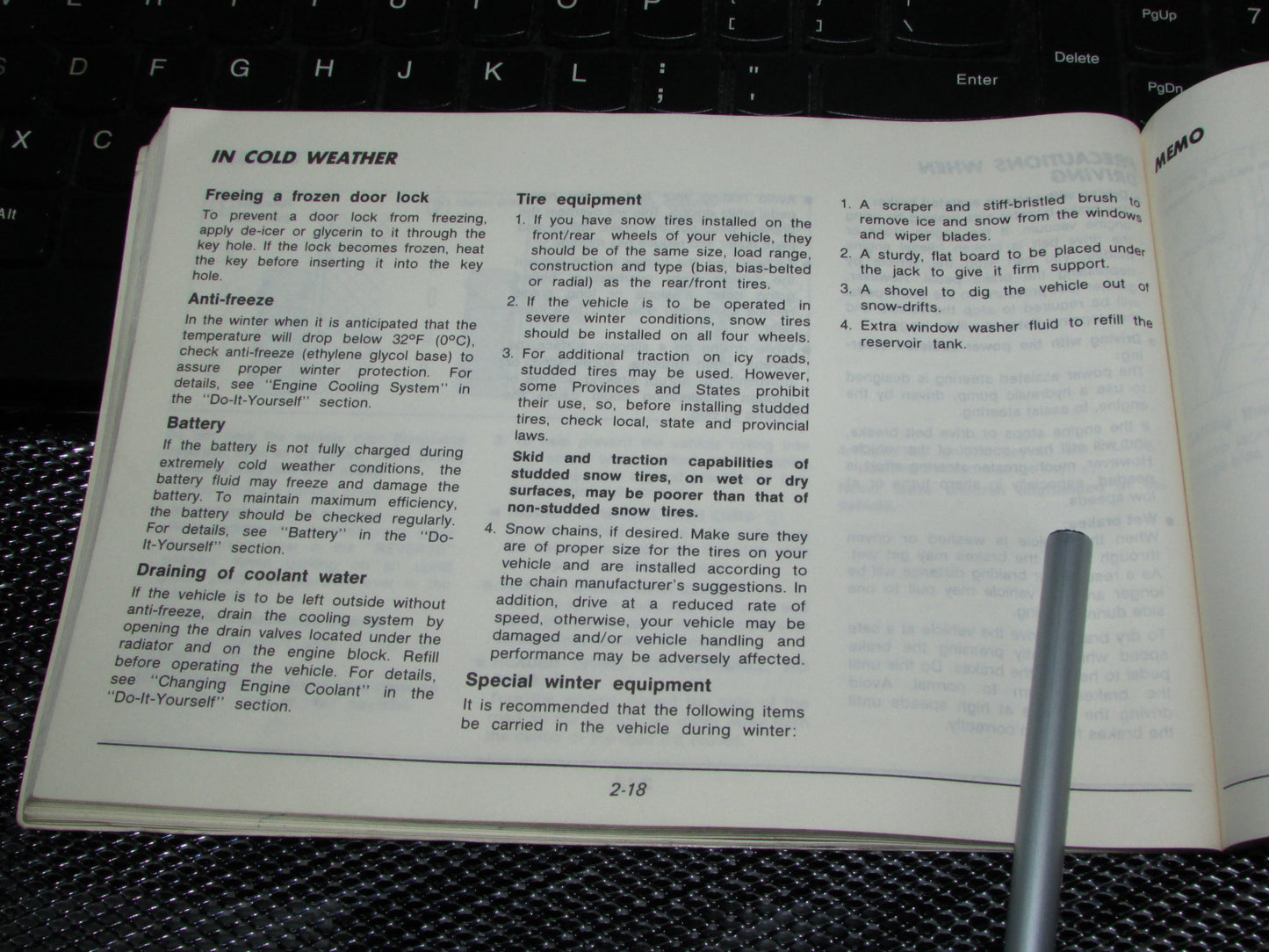 Nissan Pathfinder (1987) Owners Manual