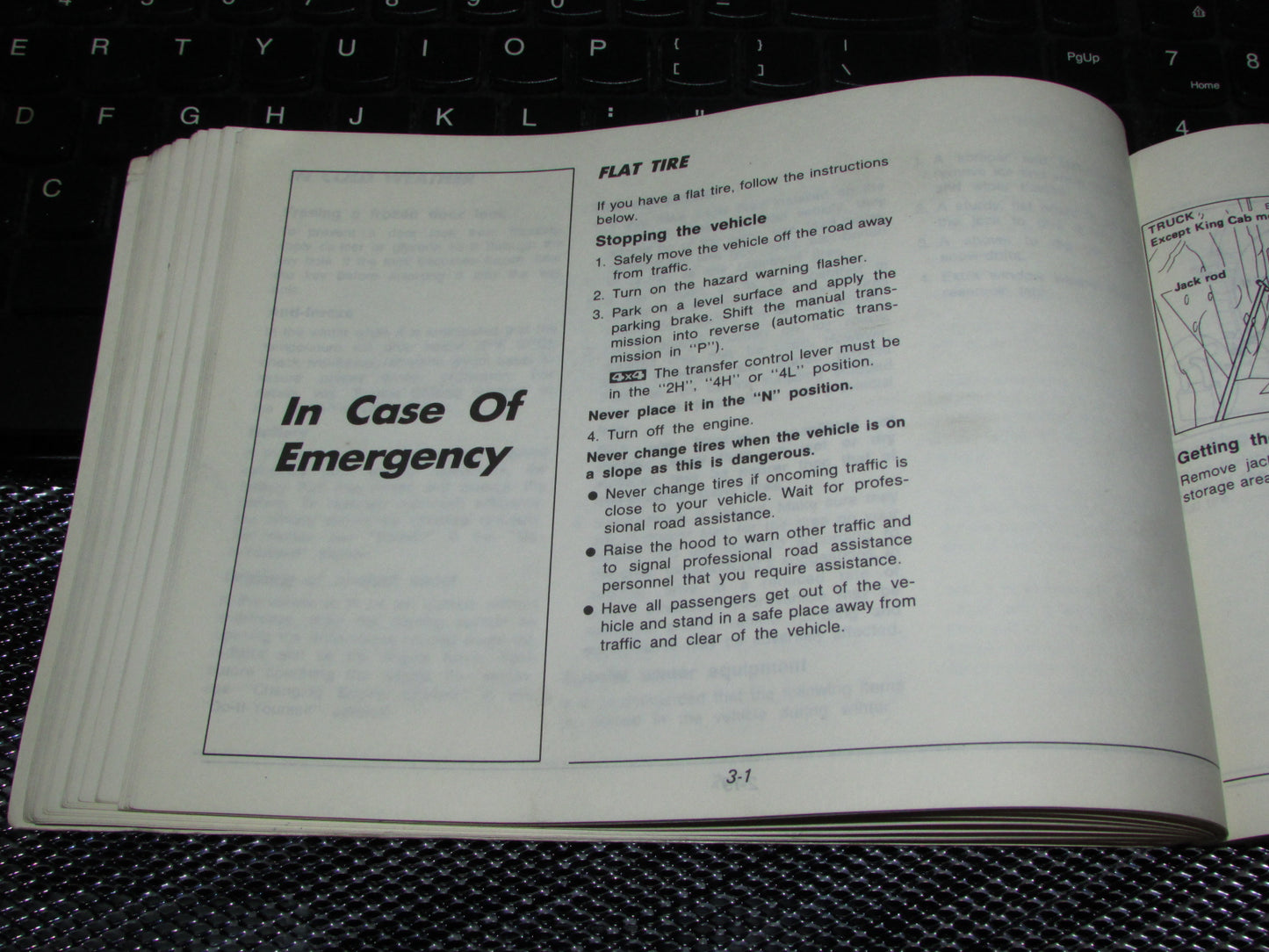 Nissan Pathfinder (1987) Owners Manual