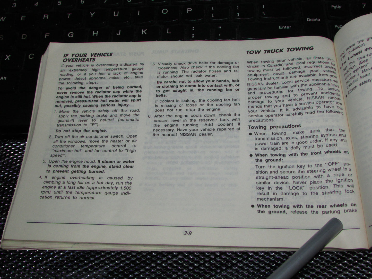 Nissan Pathfinder (1987) Owners Manual