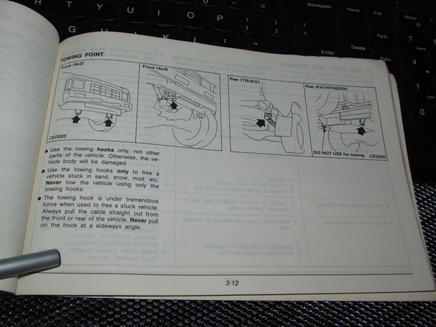 Nissan Pathfinder (1987) Owners Manual