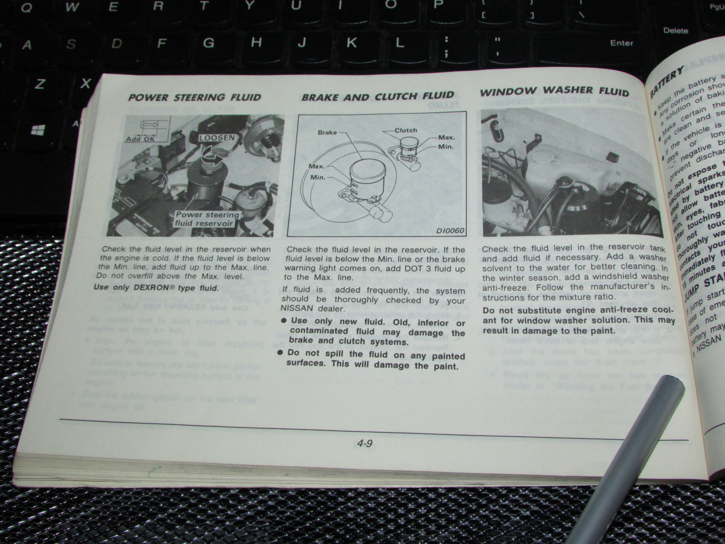 Nissan Pathfinder (1987) Owners Manual