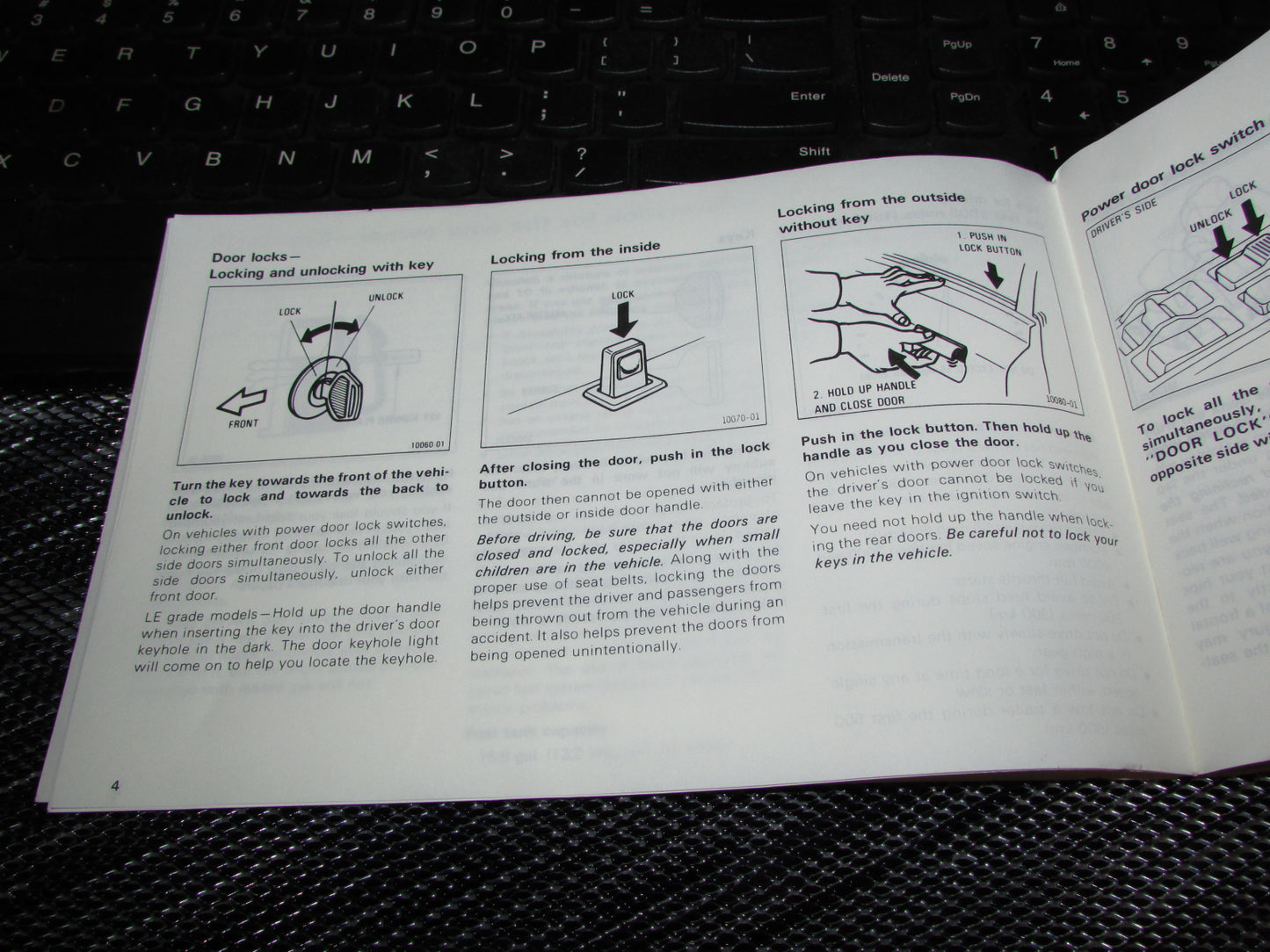 Toyota Camry (1987) Owners Manual