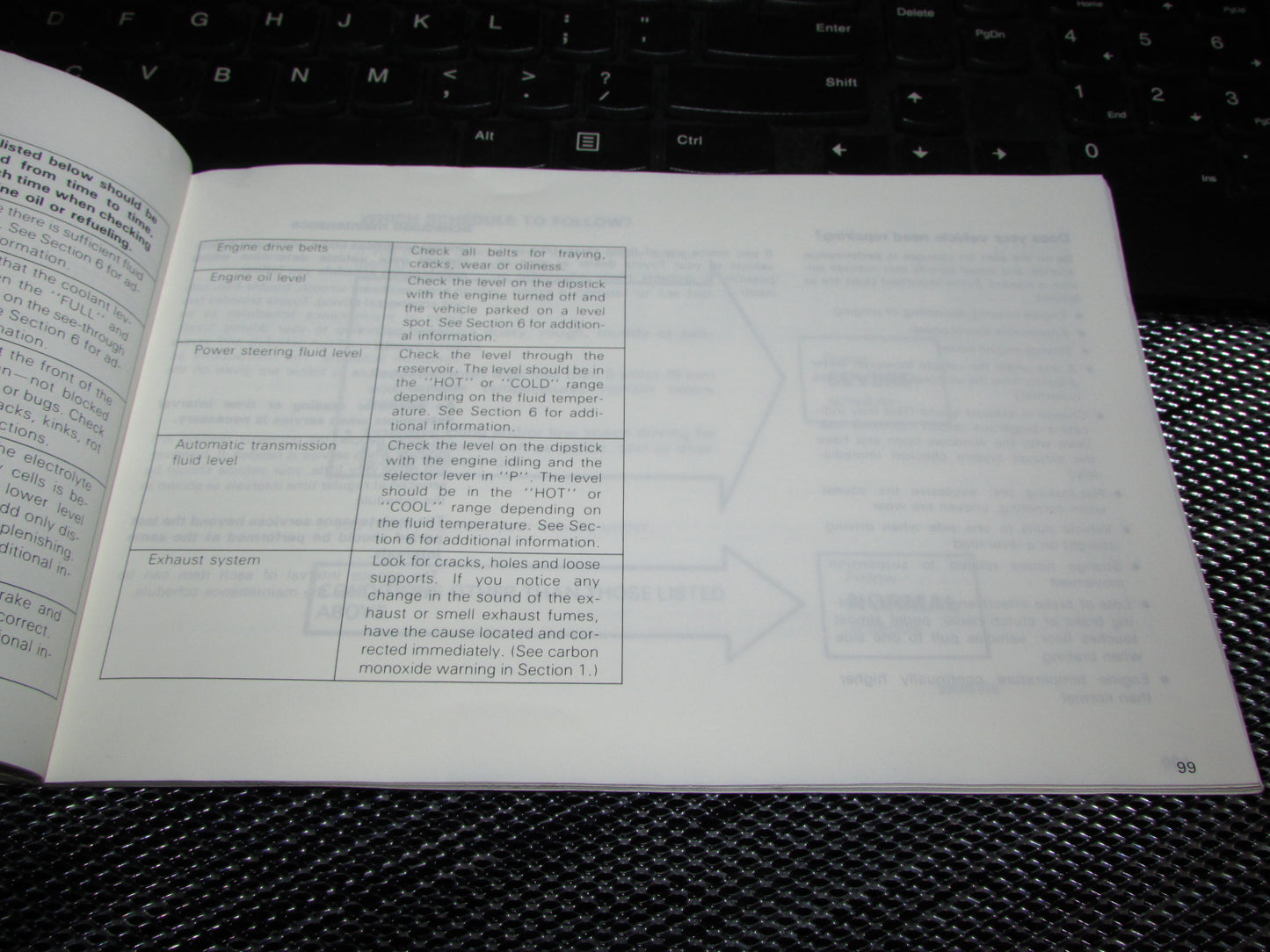Toyota Camry (1987) Owners Manual