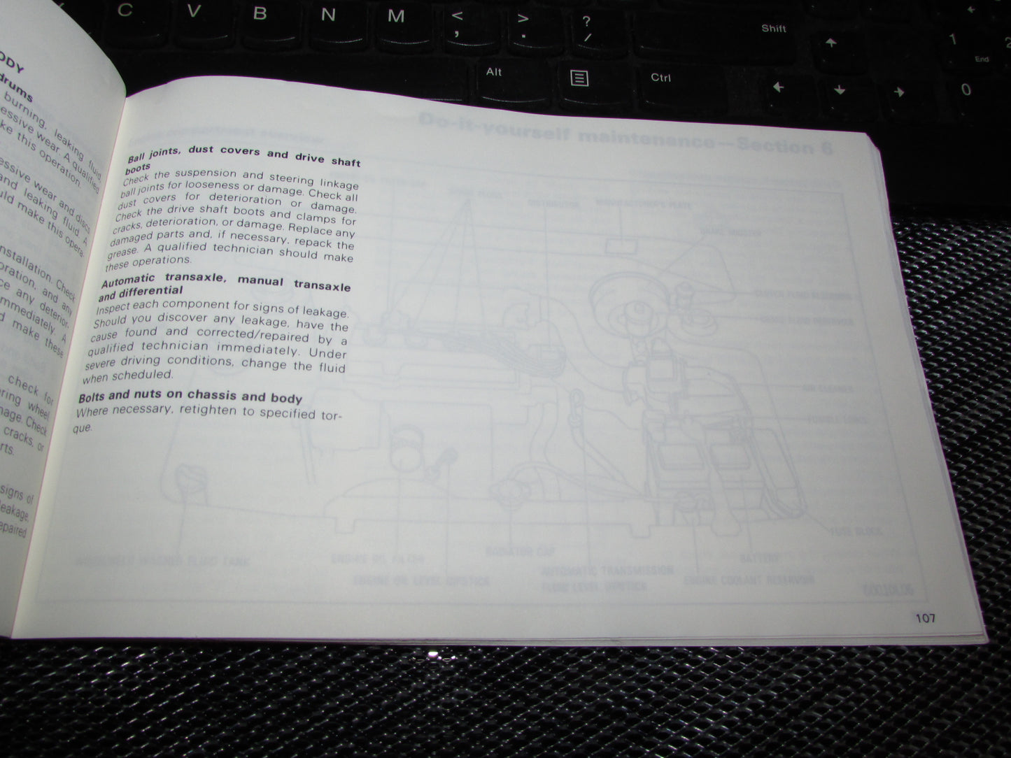 Toyota Camry (1987) Owners Manual