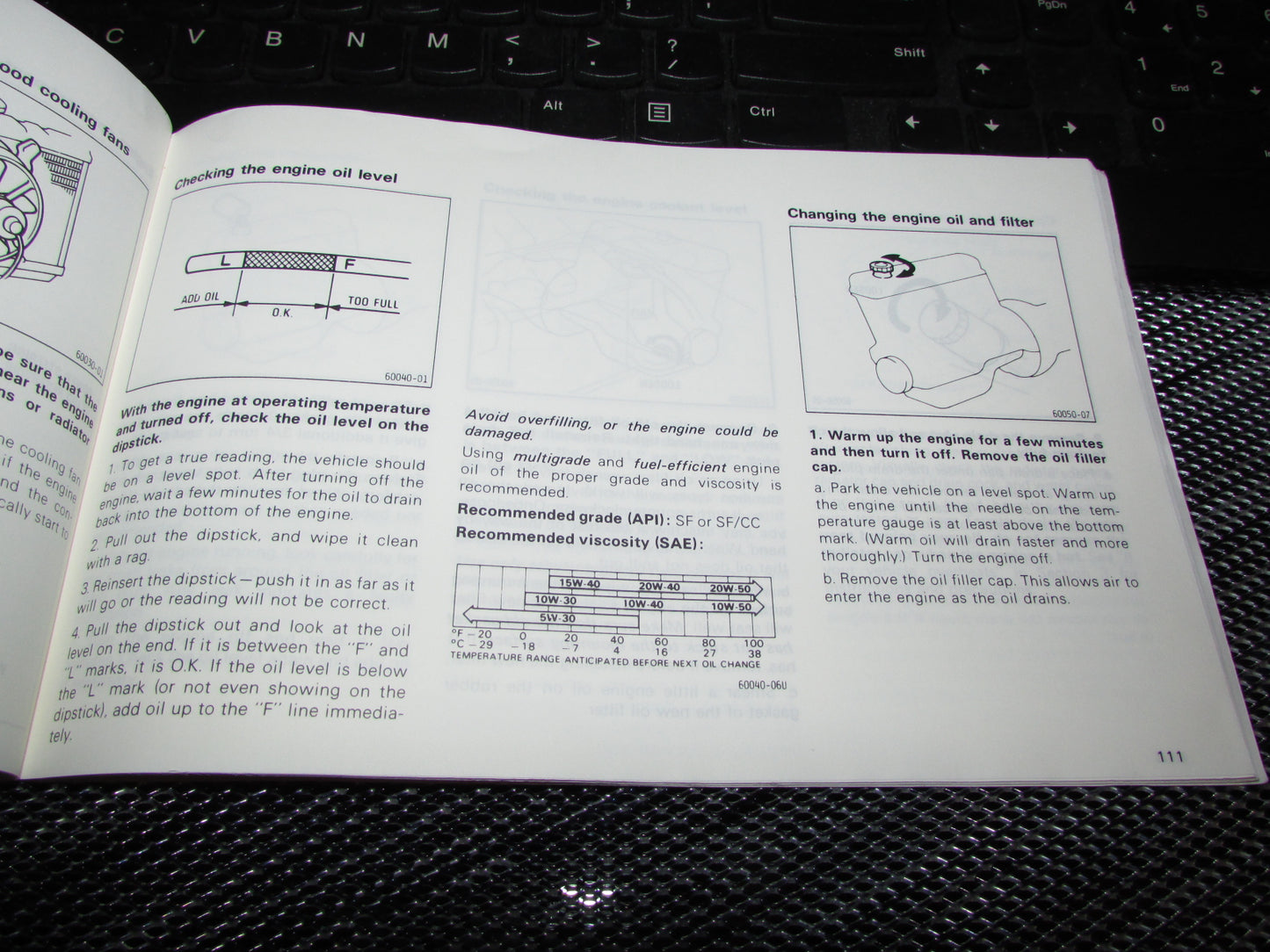 Toyota Camry (1987) Owners Manual