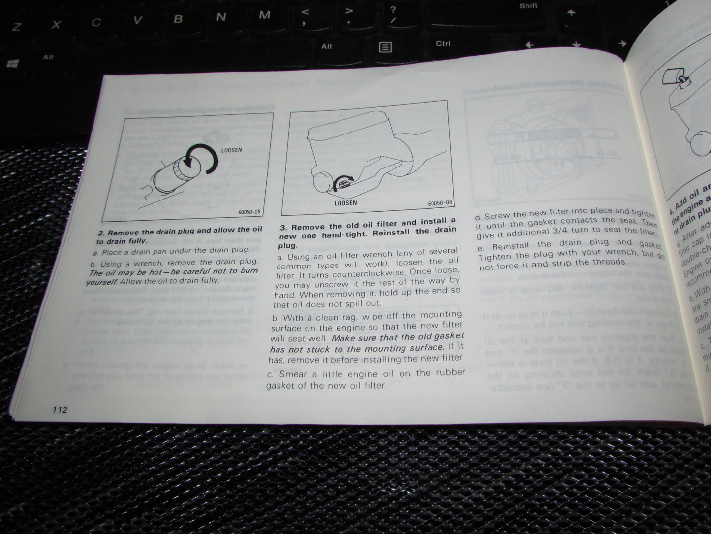Toyota Camry (1987) Owners Manual