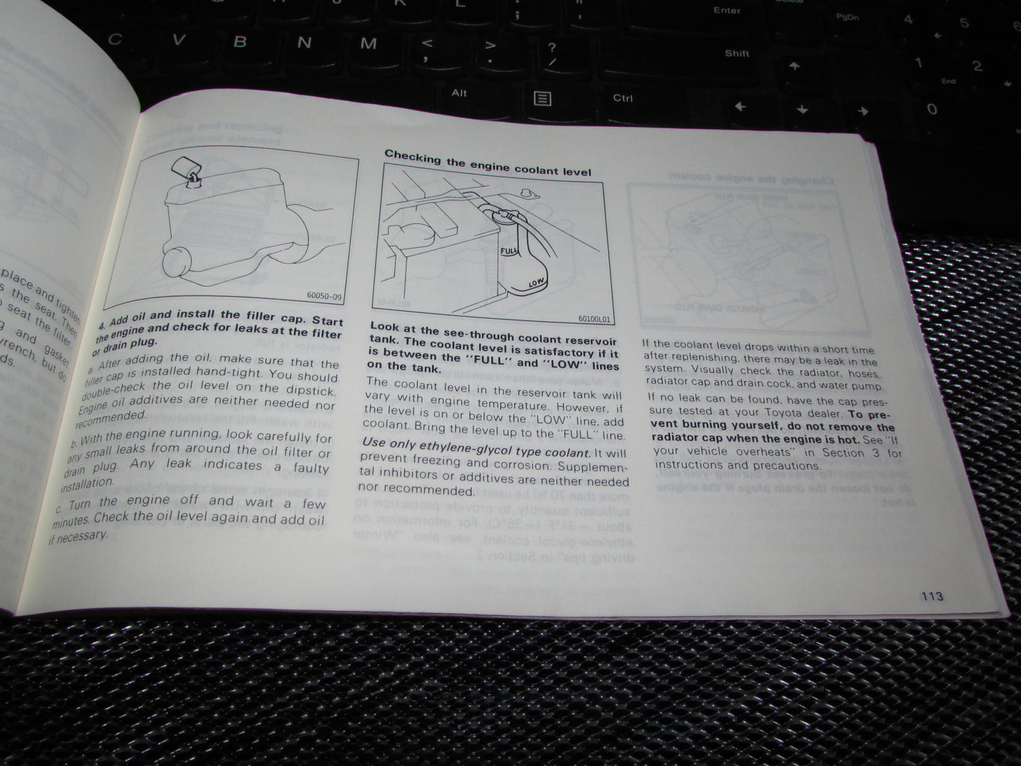 Toyota Camry (1987) Owners Manual