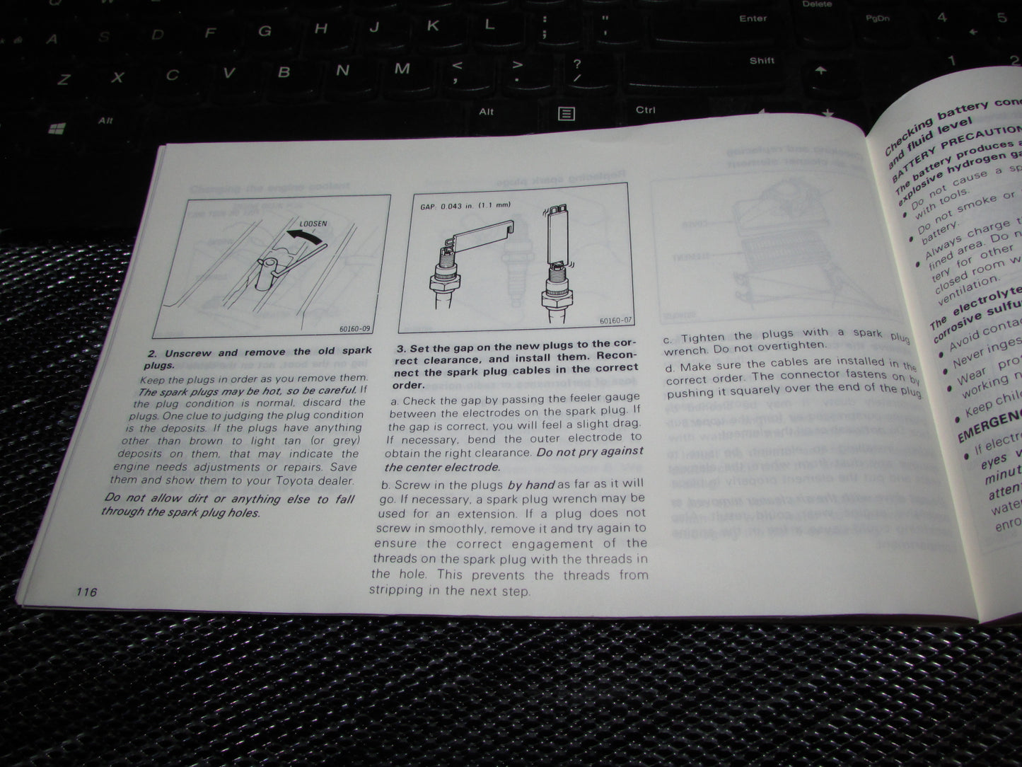 Toyota Camry (1987) Owners Manual